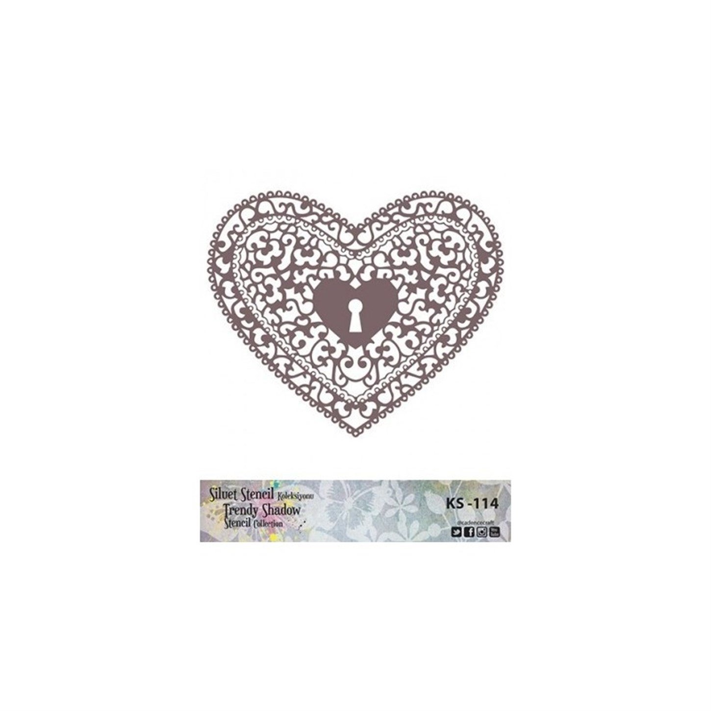 KS114 Трафарет силуэт без полей 25x25