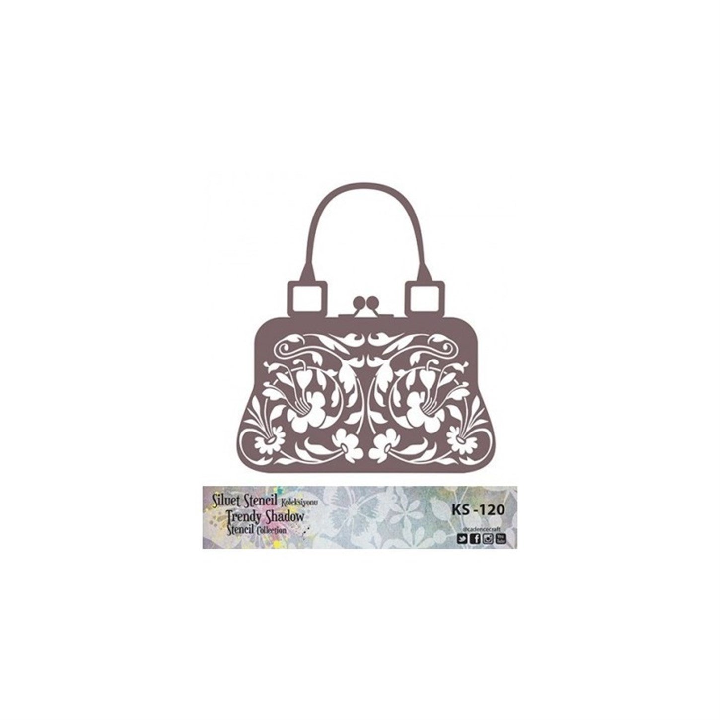 KS120 استنسل صورة ظلية بلا حدود 25x25