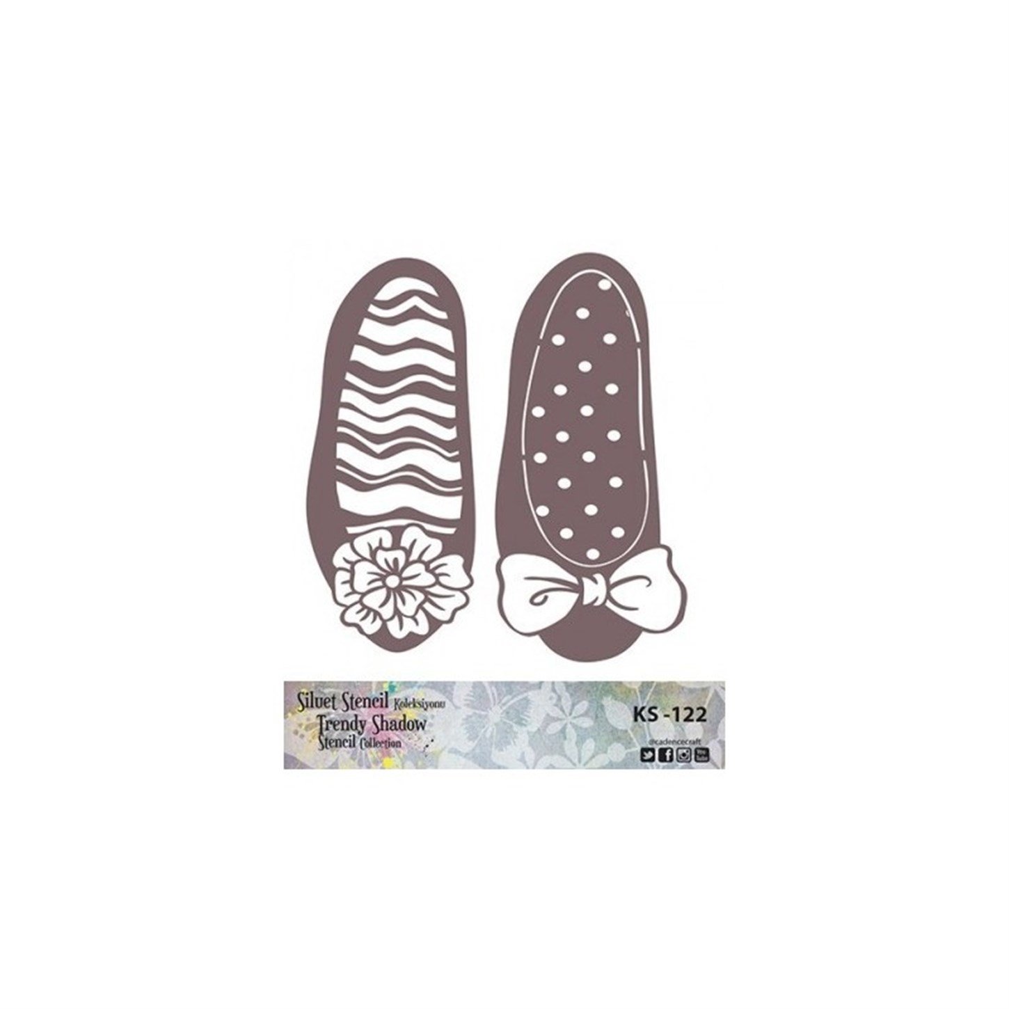 KS122 Трафарет силуэт без полей 25x25