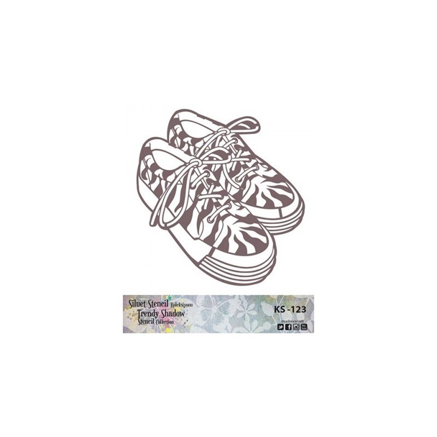 KS123 Трафарет силуэт без полей 25x25