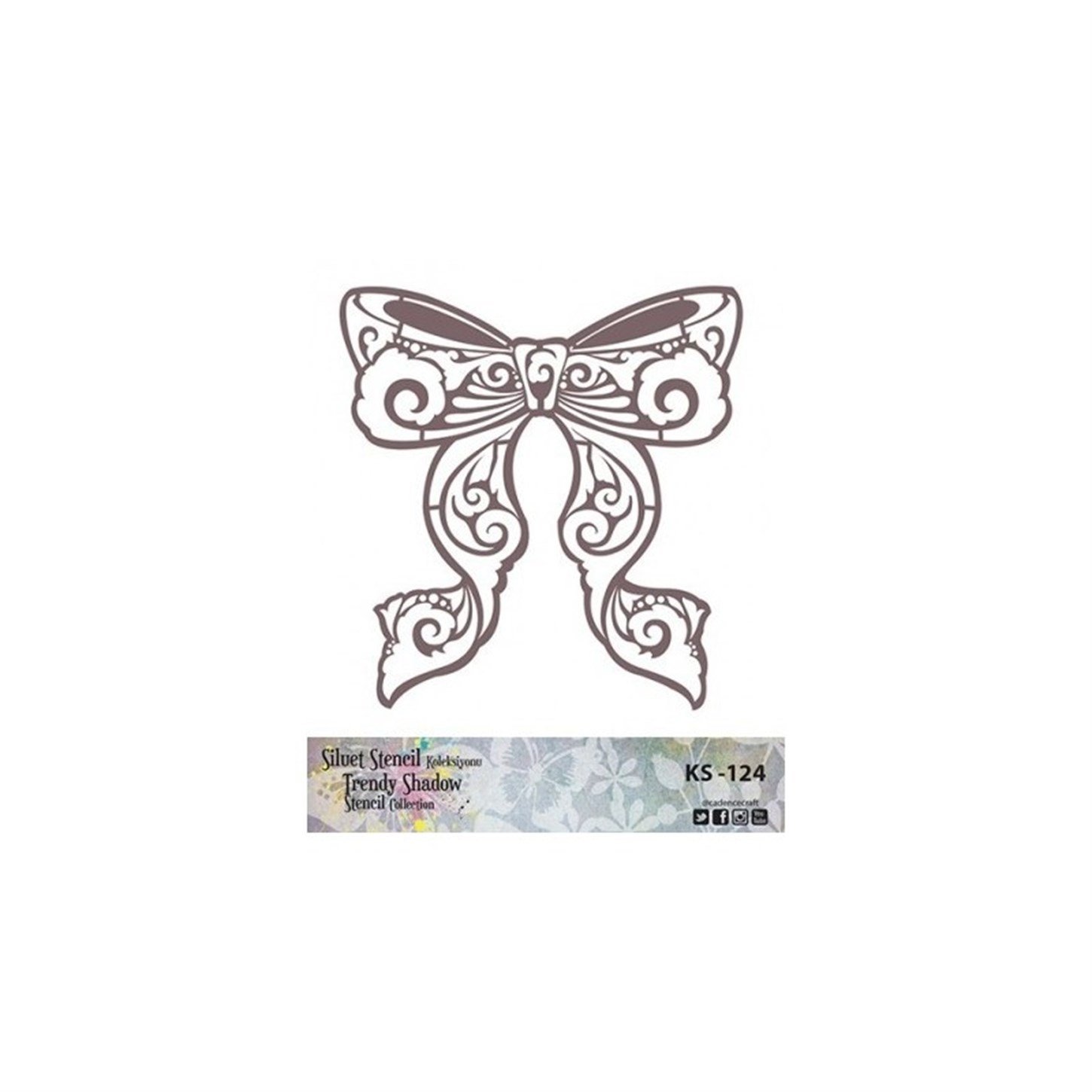 KS124 Трафарет силуэт без полей 25x25