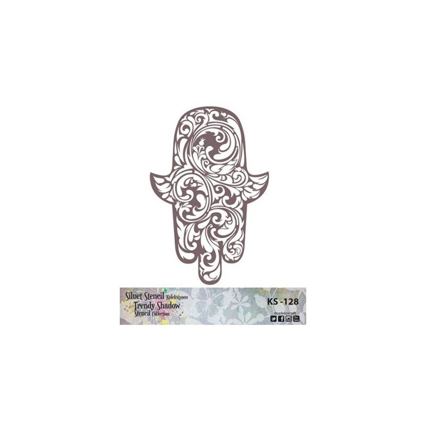 KS128 Трафарет силуэт без полей 25x25