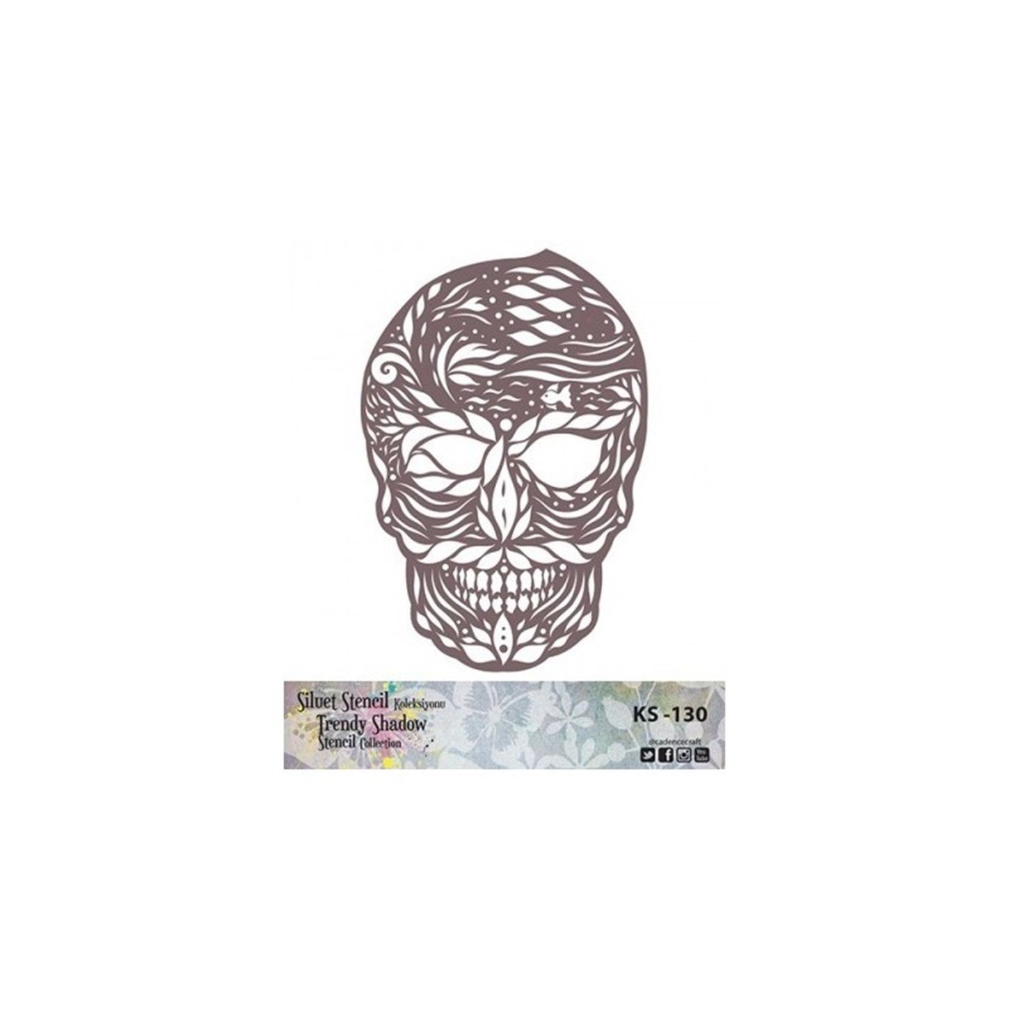 KS130 Трафарет силуэт без полей 25x25