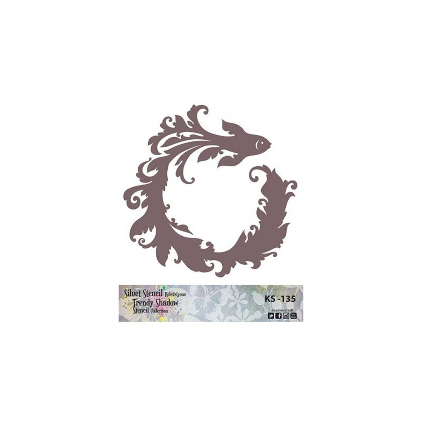 KS135 Трафарет силуэт без полей 25x25