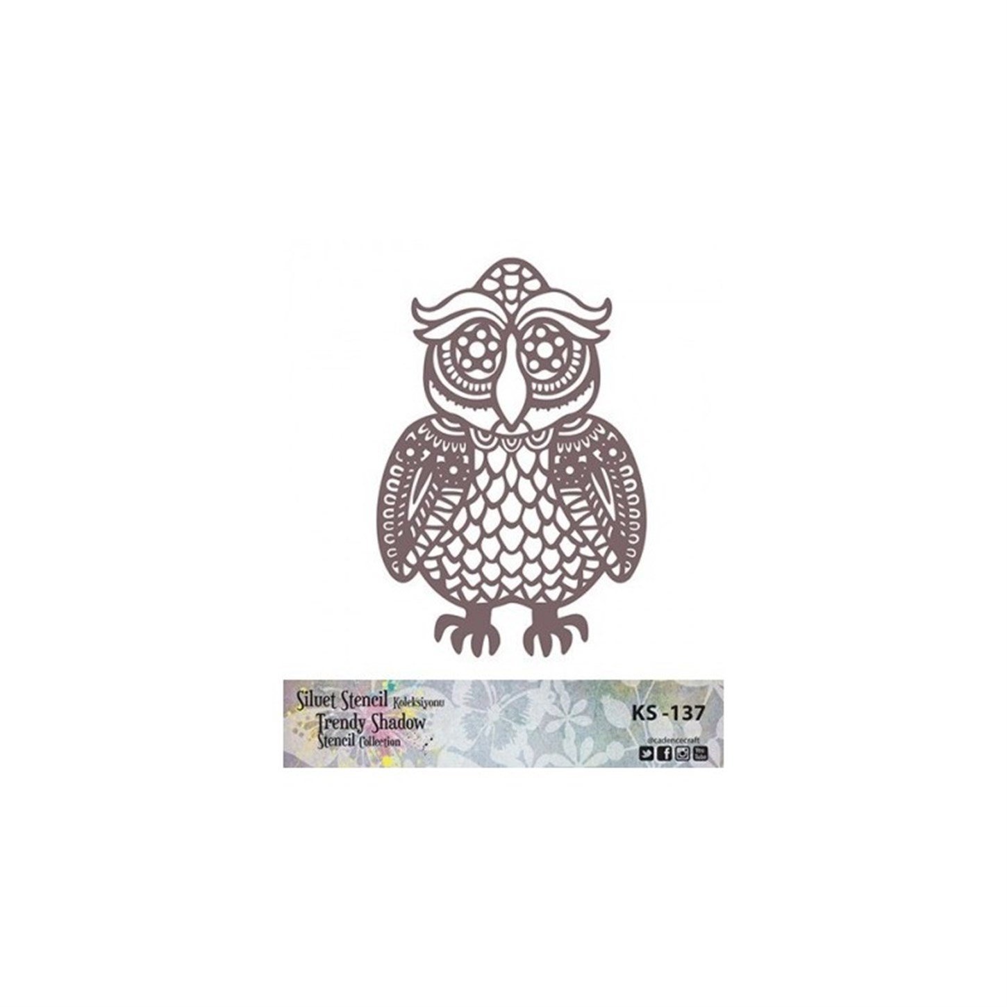 KS137 Трафарет силуэт без полей 25x25