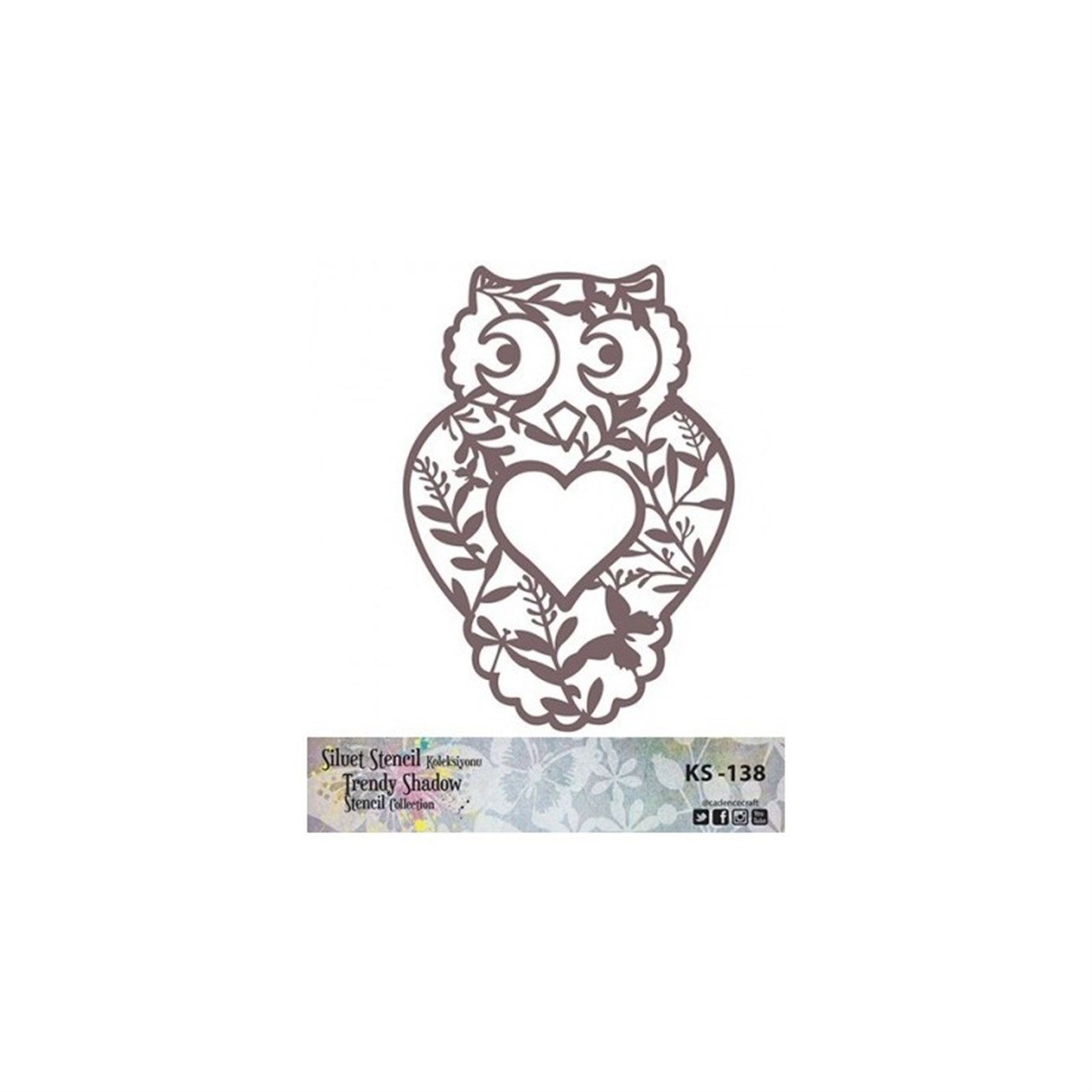 KS138 Трафарет силуэт без полей 25x25