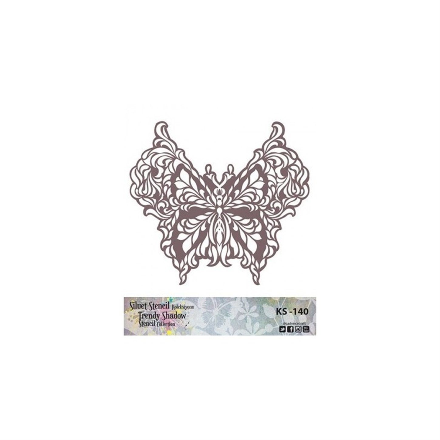 KS140 Трафарет силуэт без полей 25x25