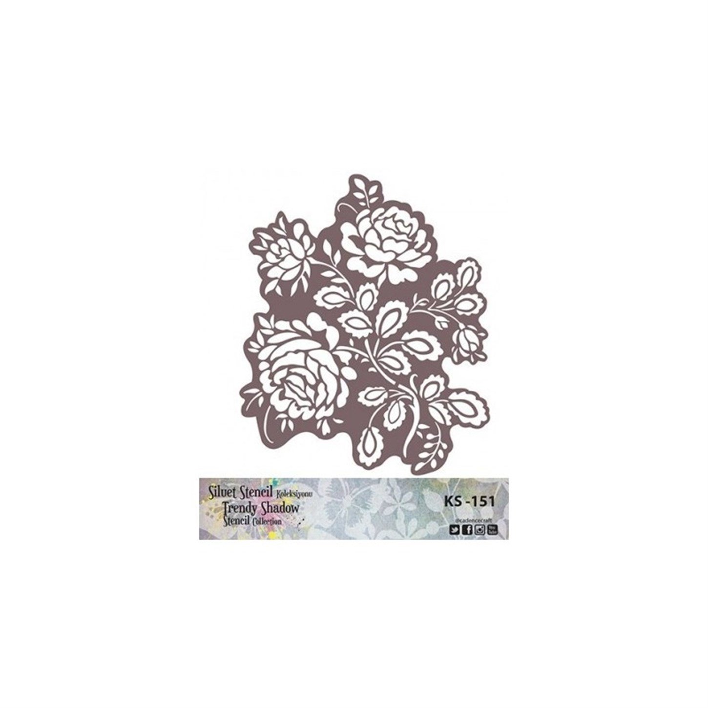 KS151 Трафарет силуэт без полей 25x25