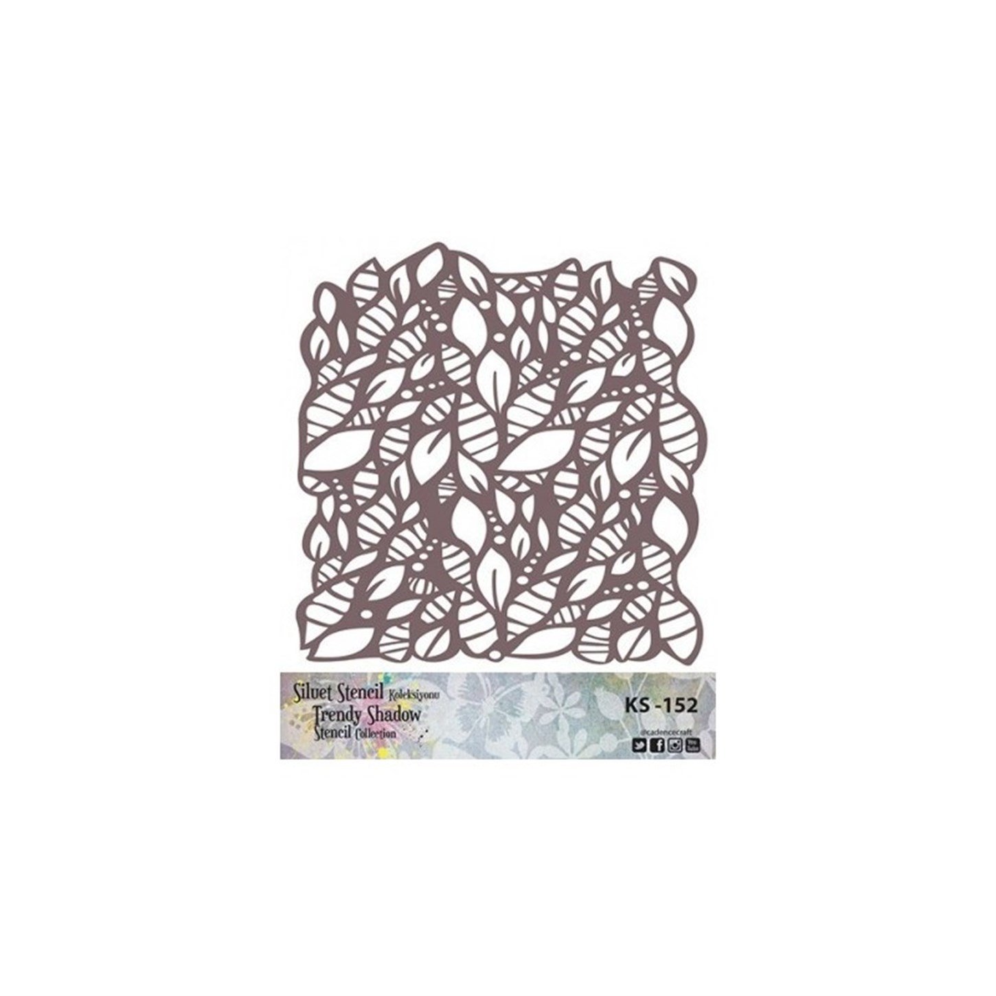 KS152 Трафарет силуэт без полей 25x25