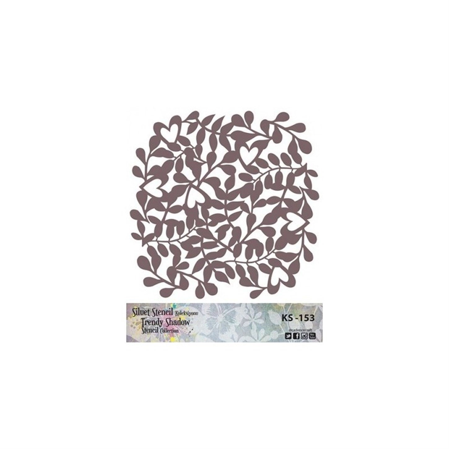 KS153 Трафарет силуэт без полей 25x25