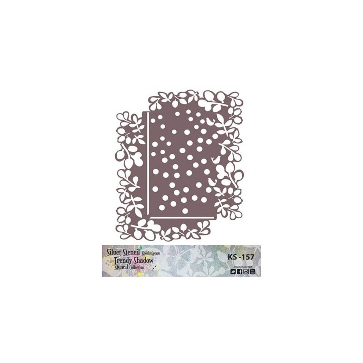 KS157 Трафарет силуэт без полей 25x25