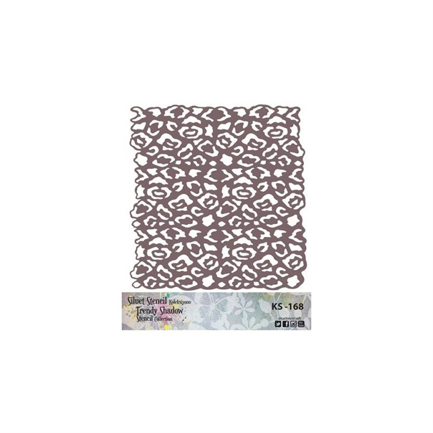 KS168 Трафарет силуэт без полей 25x25