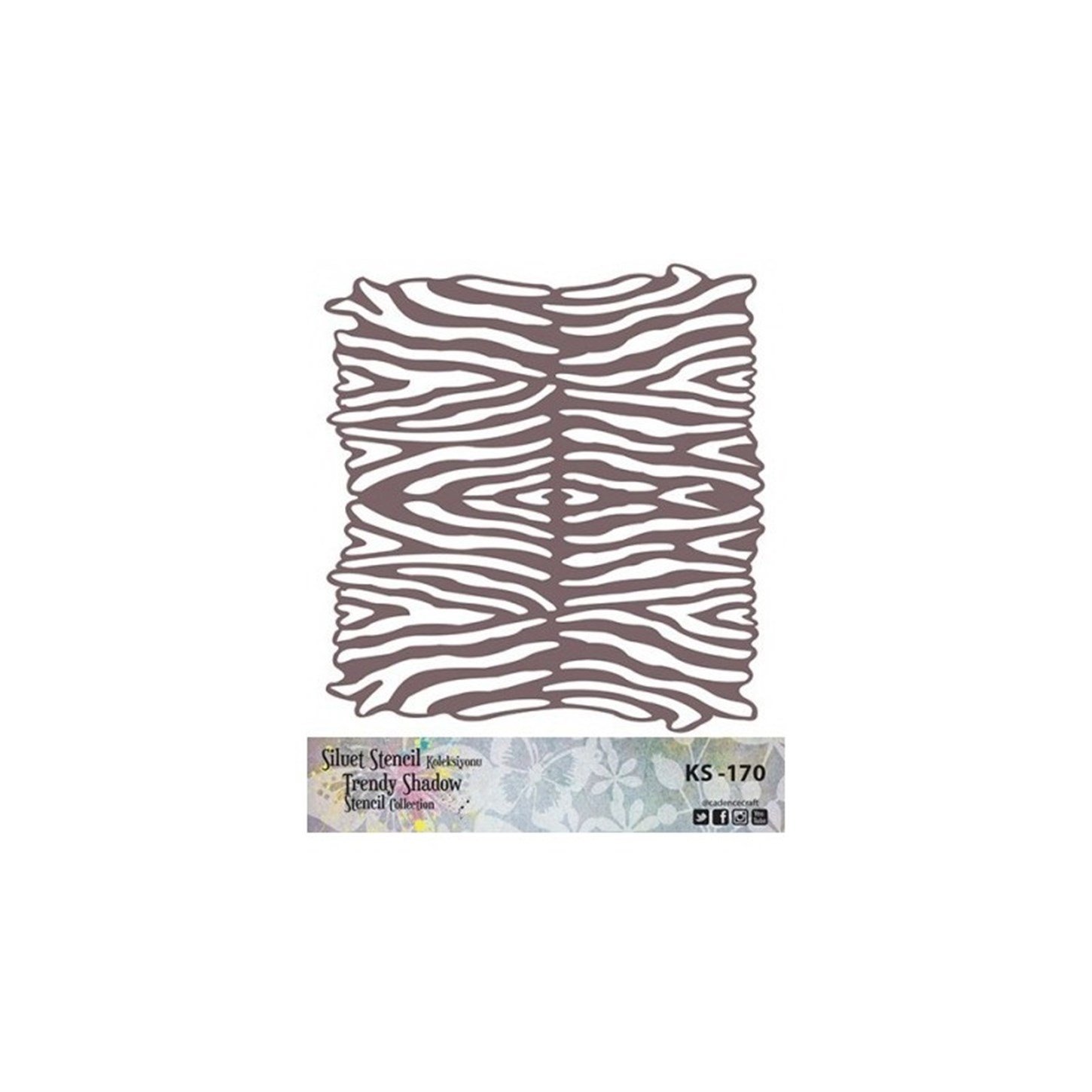 KS170 Трафарет силуэт без полей 25x25