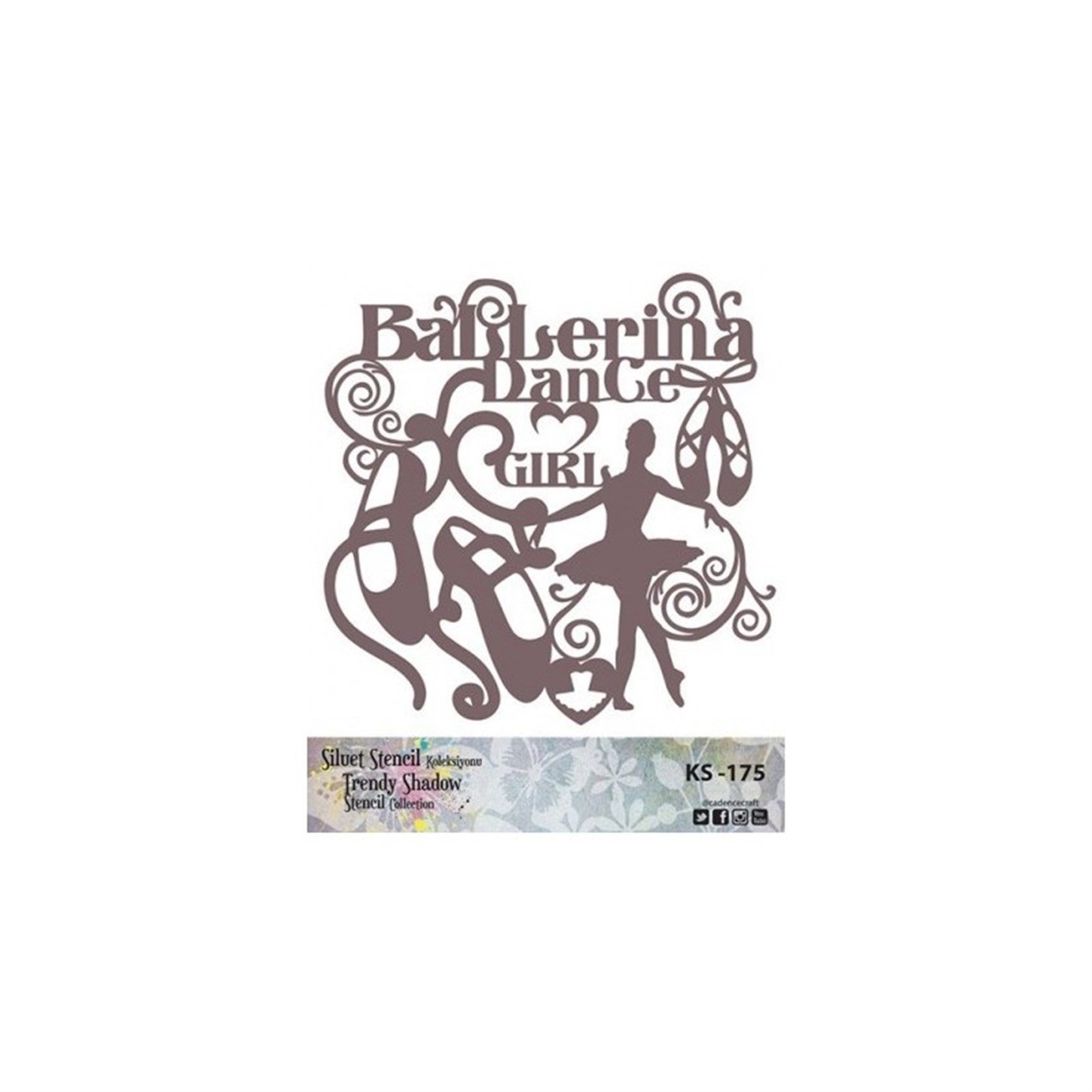 KS175 Трафарет силуэт без полей 25x25