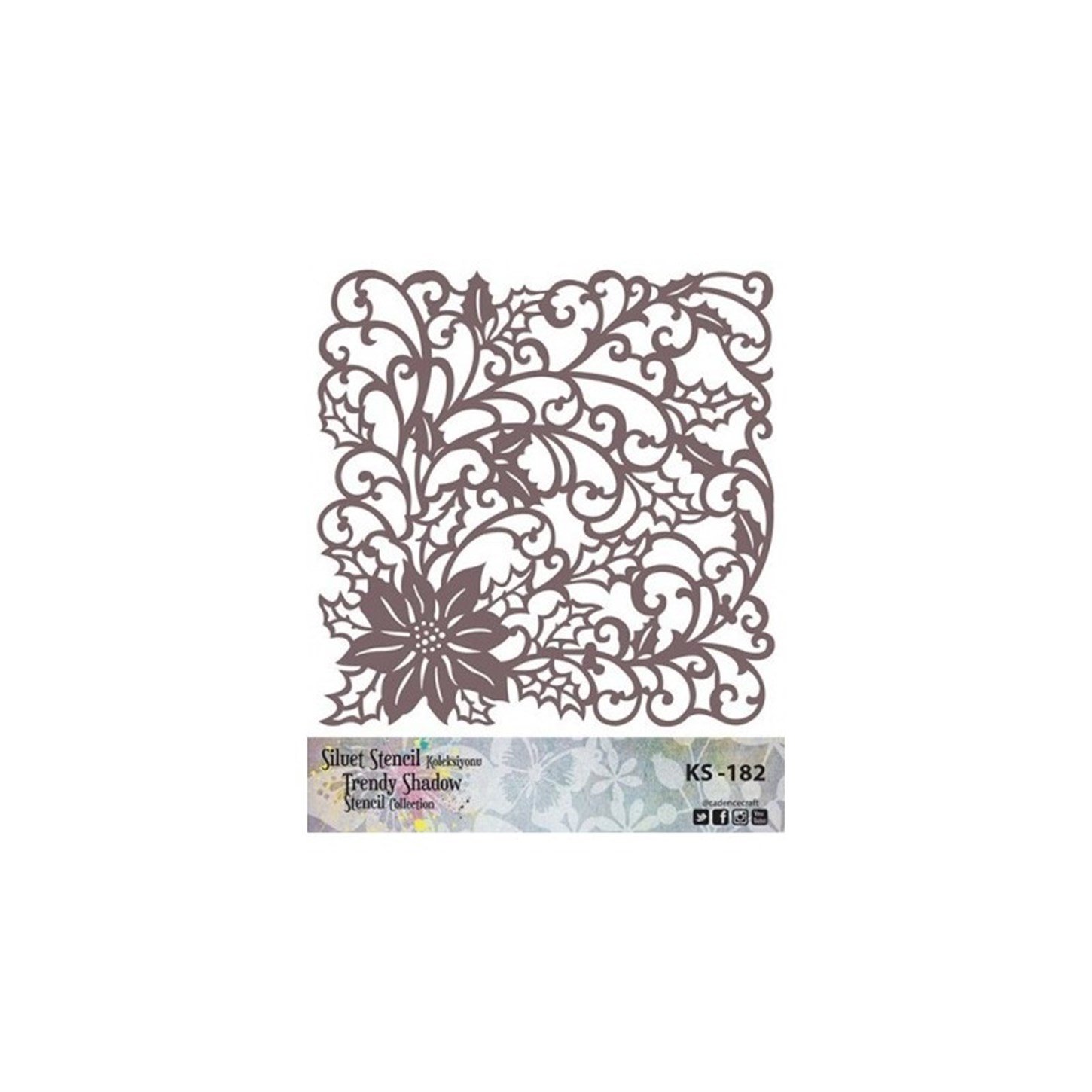 KS182 Трафарет силуэт без полей 25x25