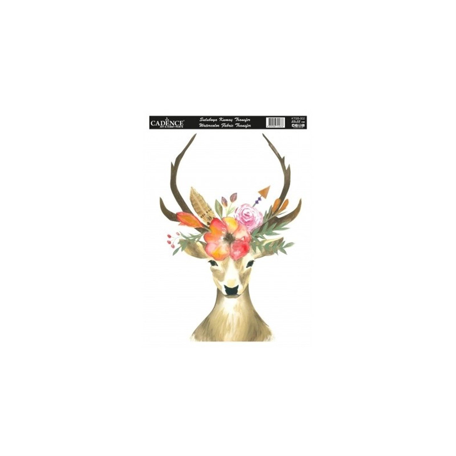 Трансфер по ткани Акварель Кцб002 25х35