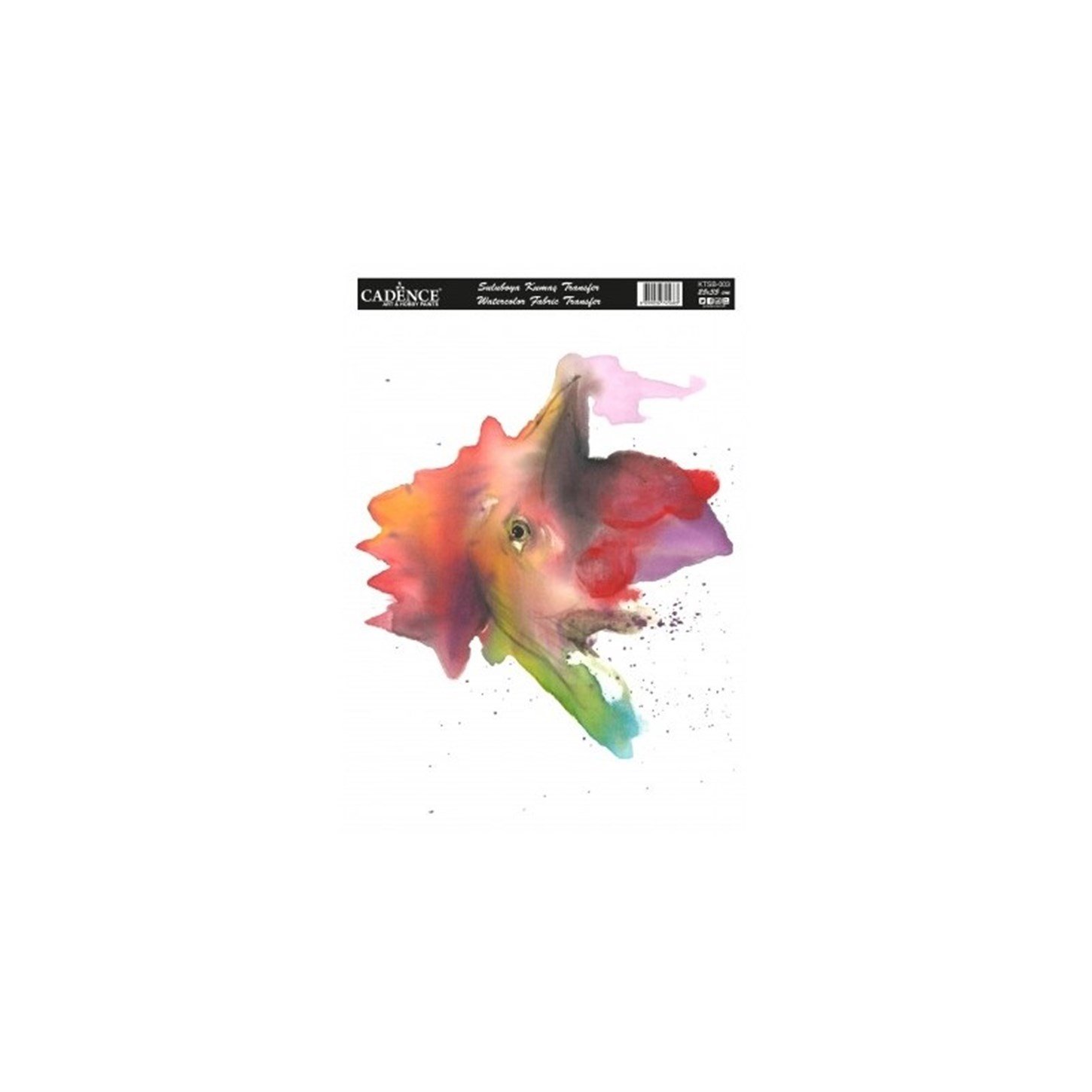 قماش نقل ألوان مائية Ktsb003 25x35