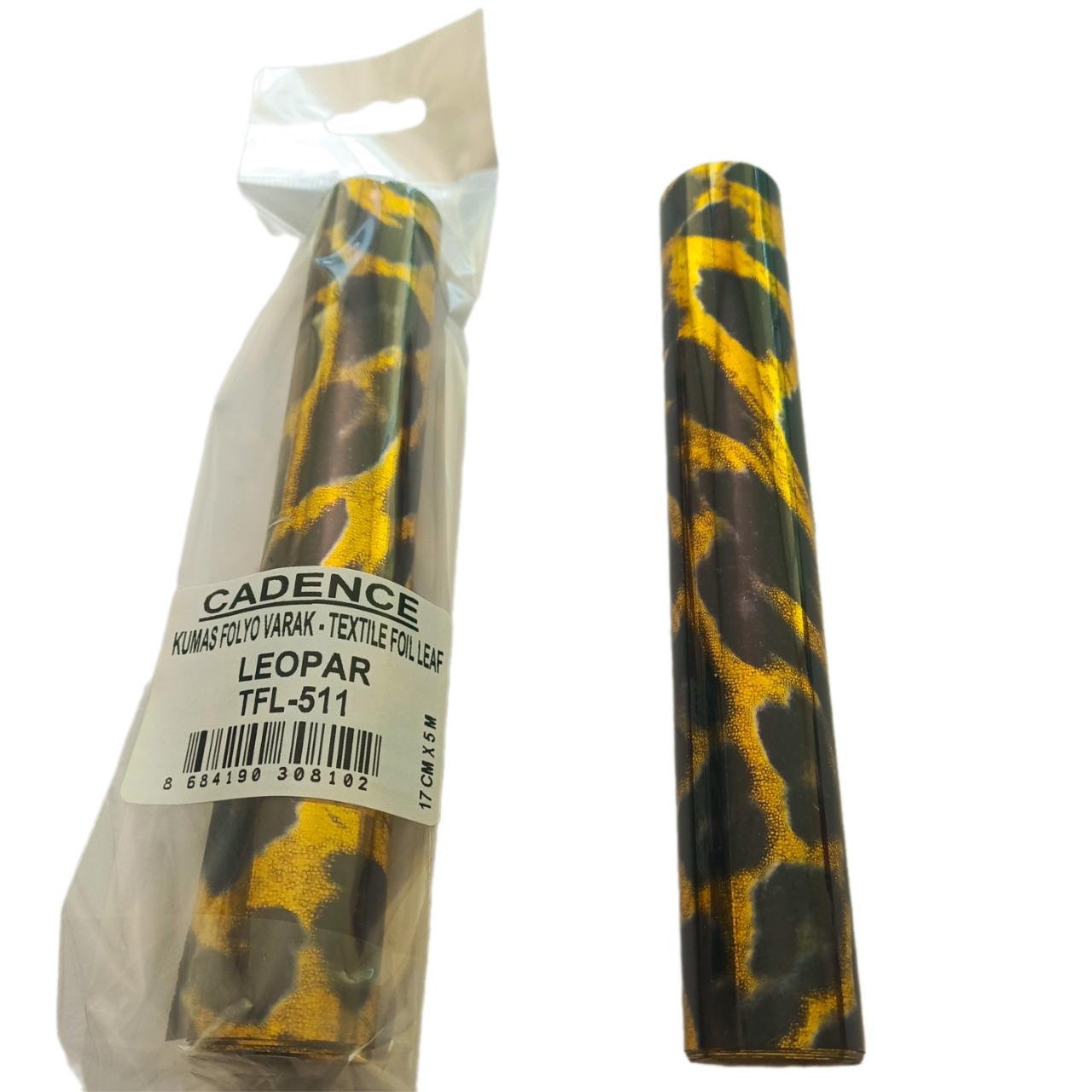 Ткань Фольга Фольга - TFL-511 Леопард (голограмма) 17см х 5м
