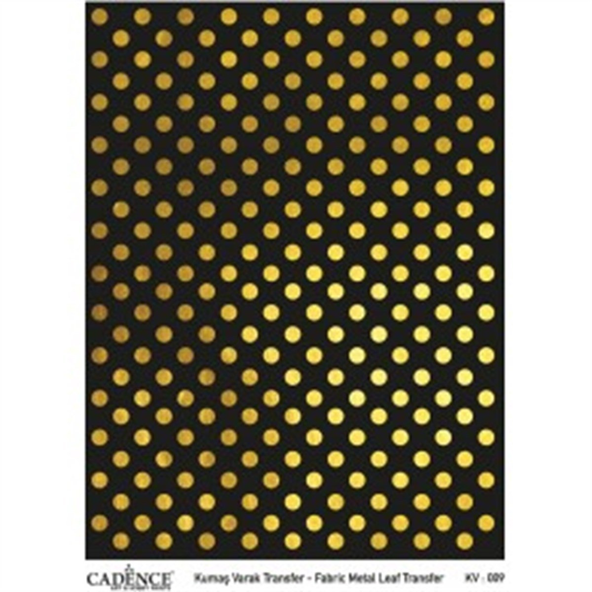 ورق فويل لنقل القماش ذهبي Kv009 30x42