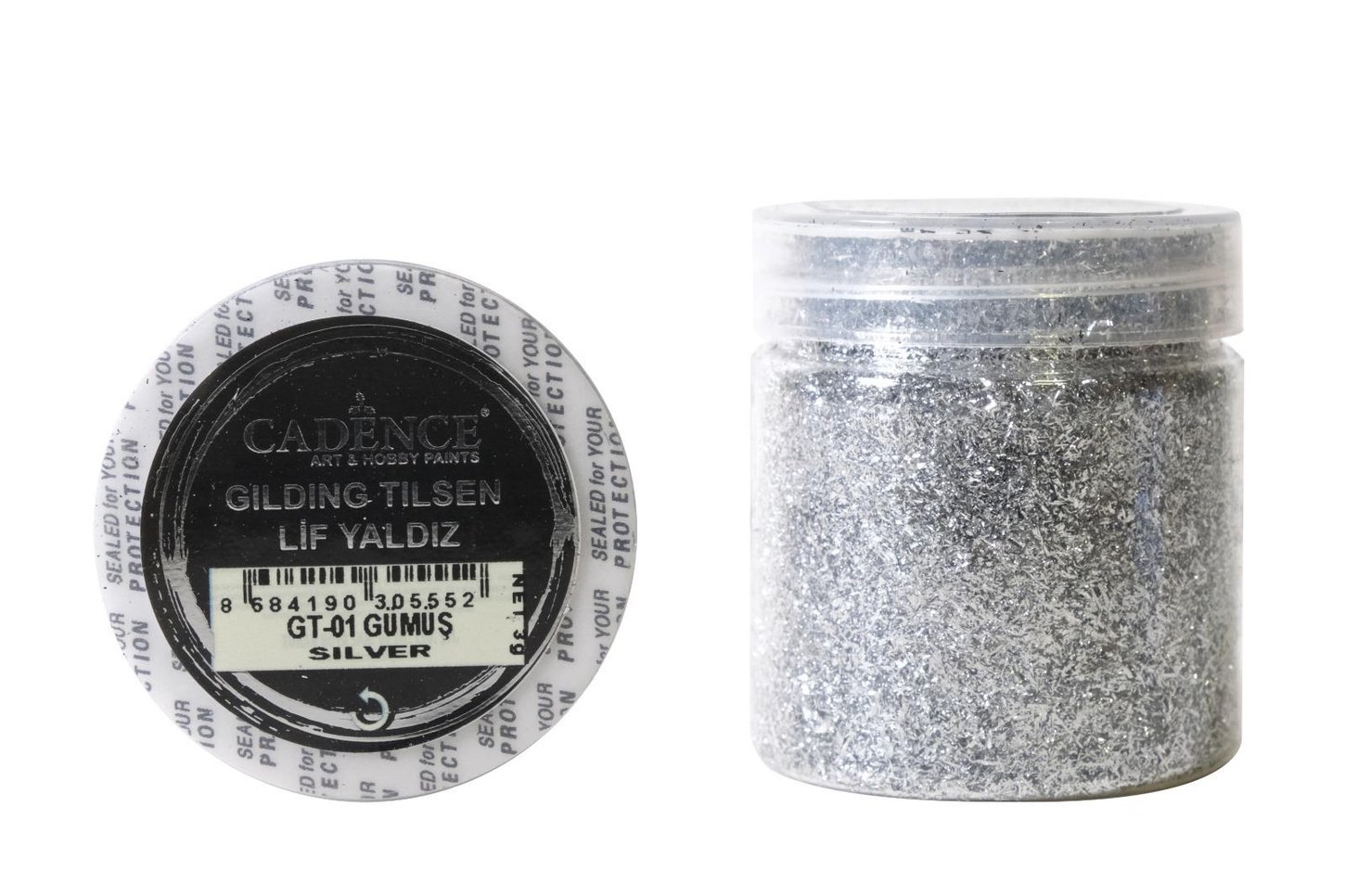 رقائق الألياف (تذهيب تيلسن) GT-01 فضي 