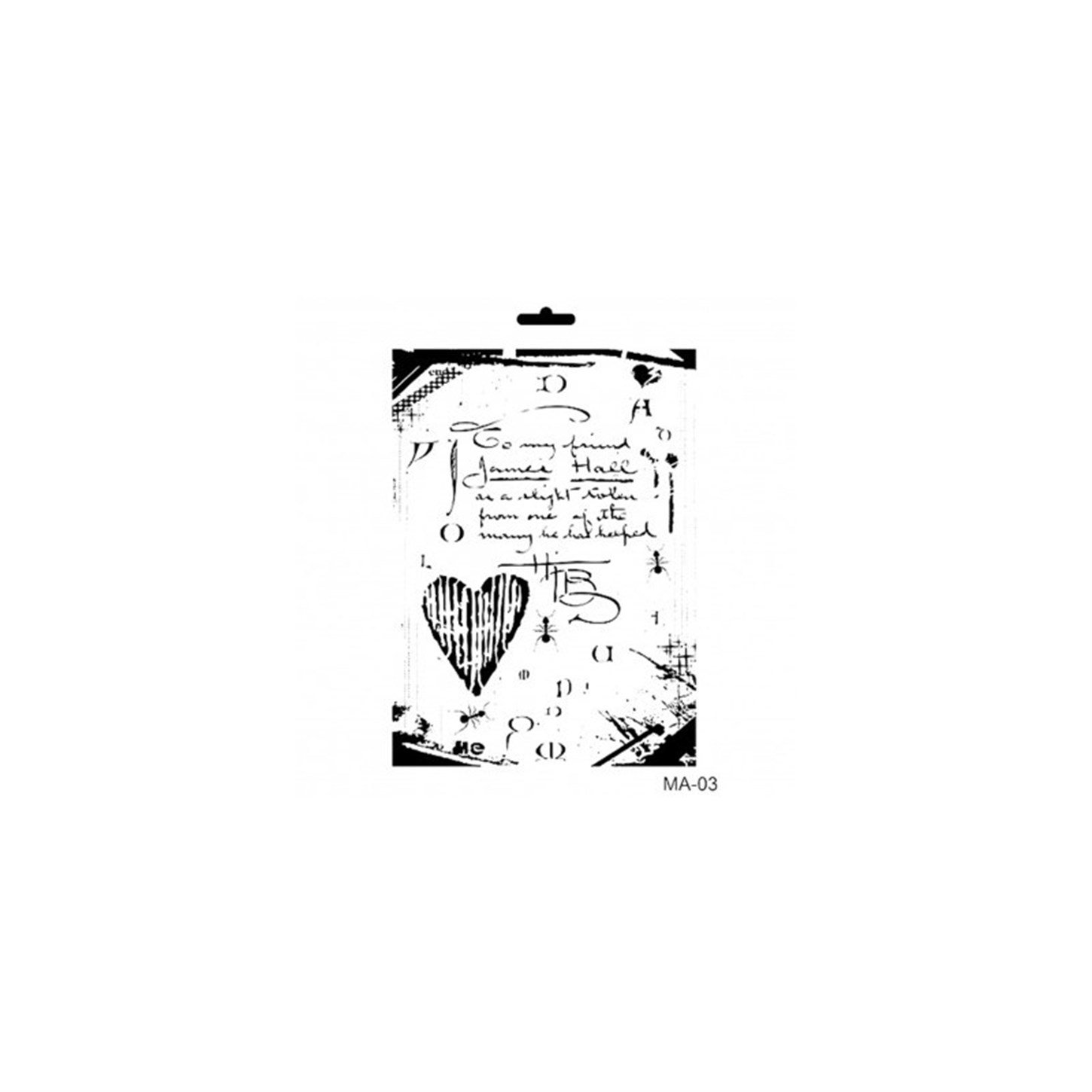 مزيج الوسائط الاستنسل سلسلة Ma Ma03 21x29