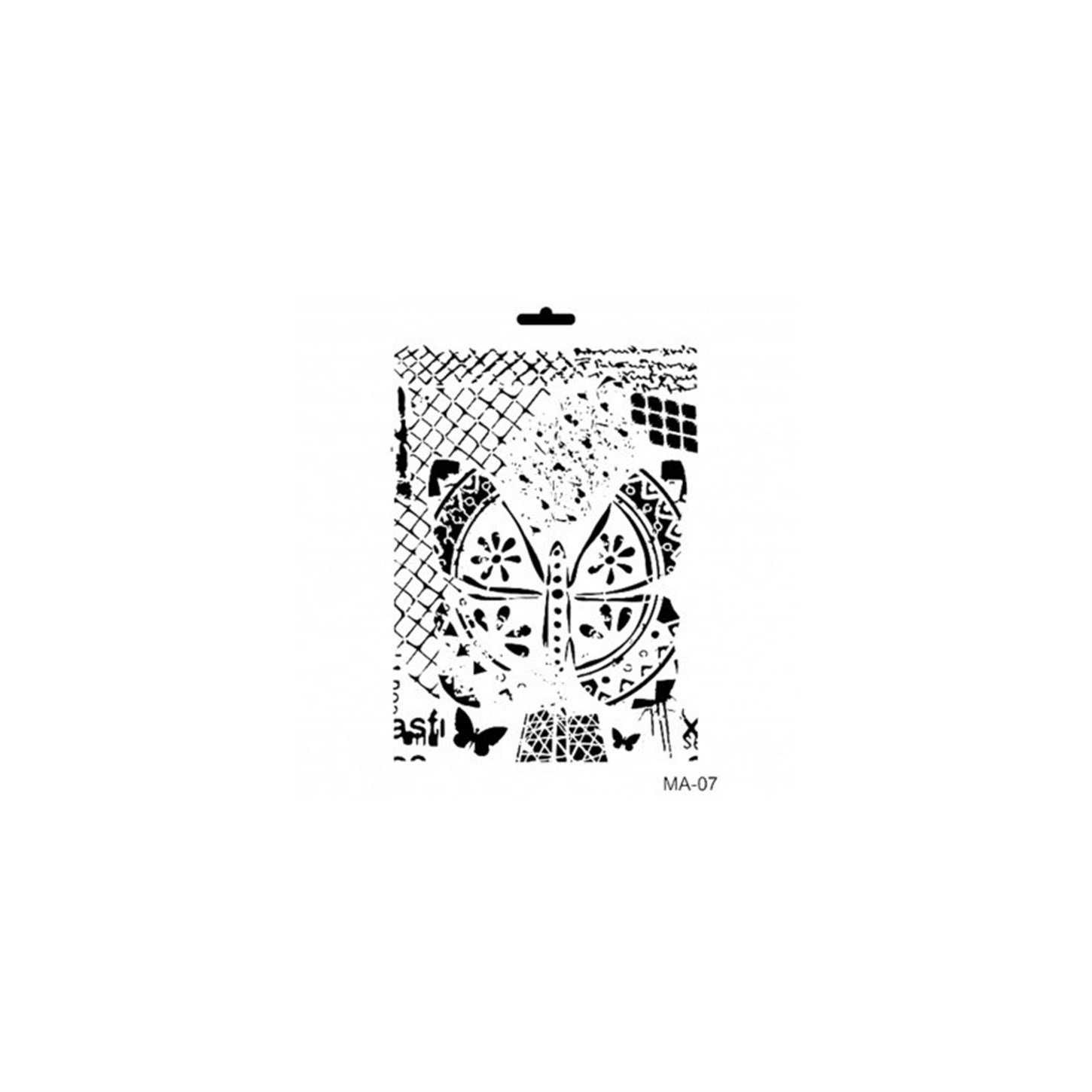 مزيج الوسائط الاستنسل سلسلة Ma Ma07 21x29