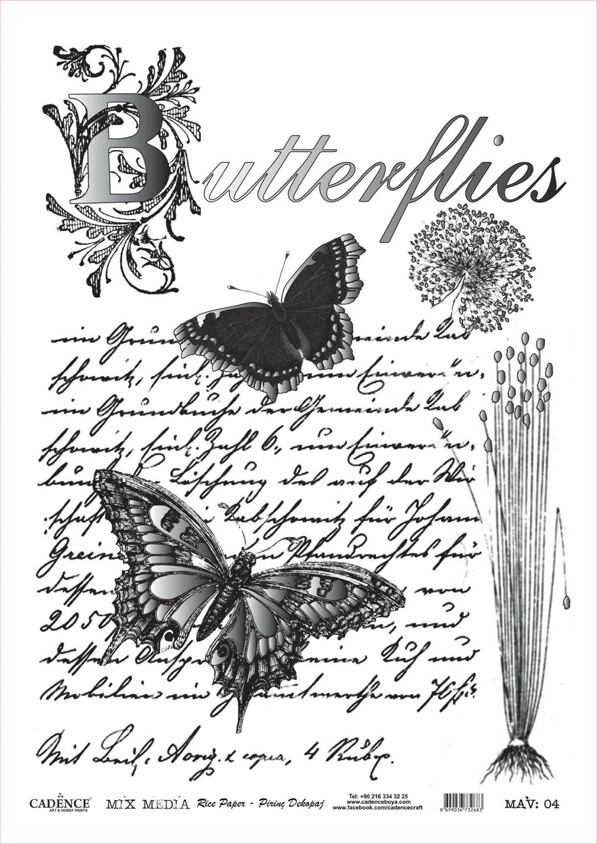 Cadence Mix Media Фольга Латунь Декупаж MAV04 Серебристый