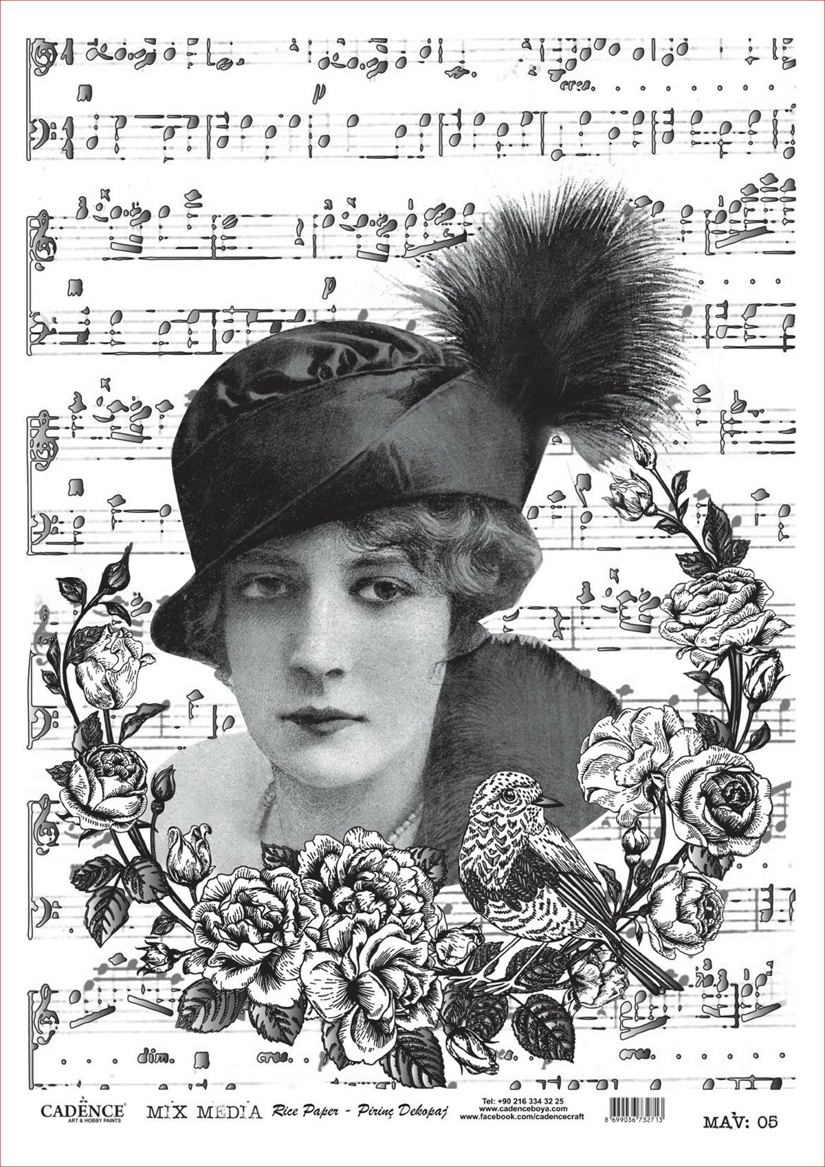 إيقاع مزيج الوسائط النحاسية Decoupage MAV05 فضي