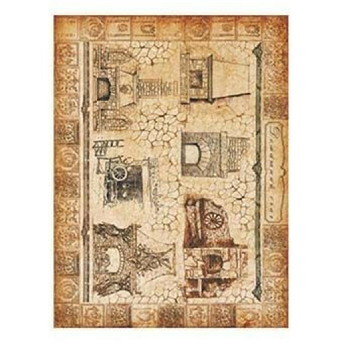 Модель 18 из рисовой бумаги Cadence, 30x42