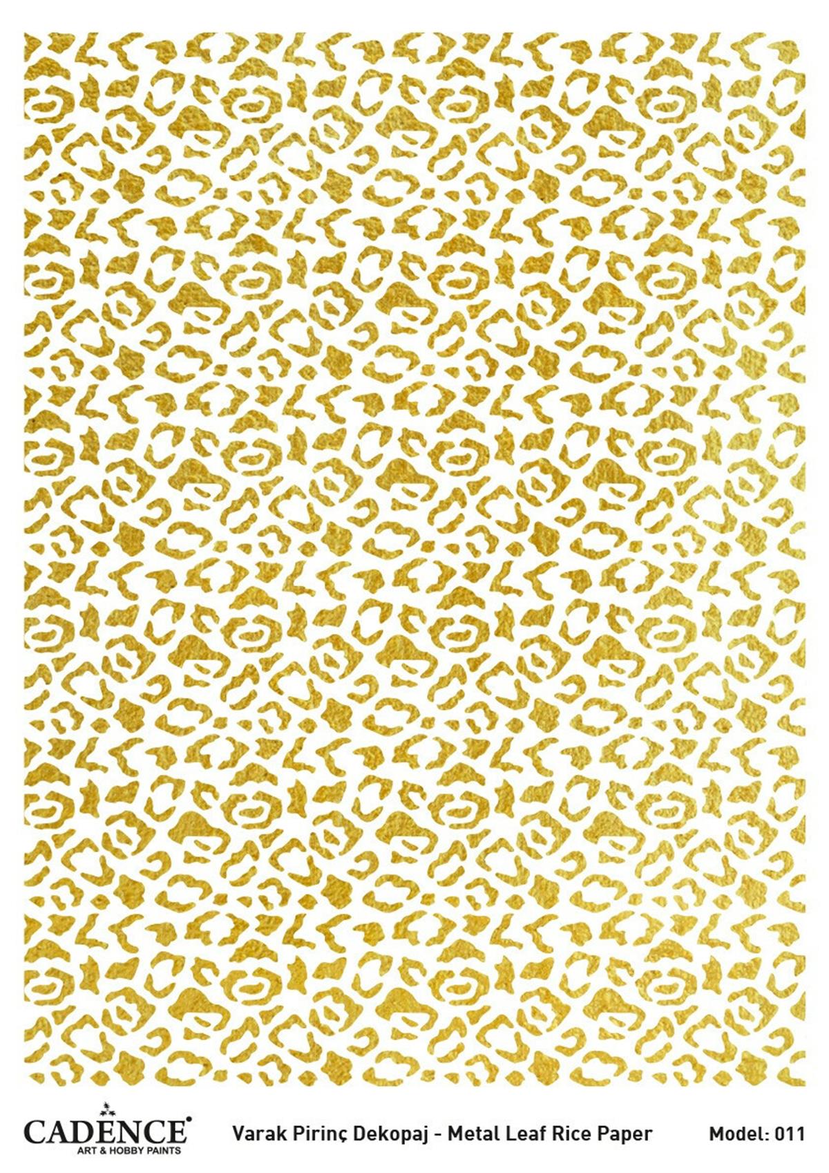 Cadence Фольга Золото Латунь Декупаж Модель 11 30х42
