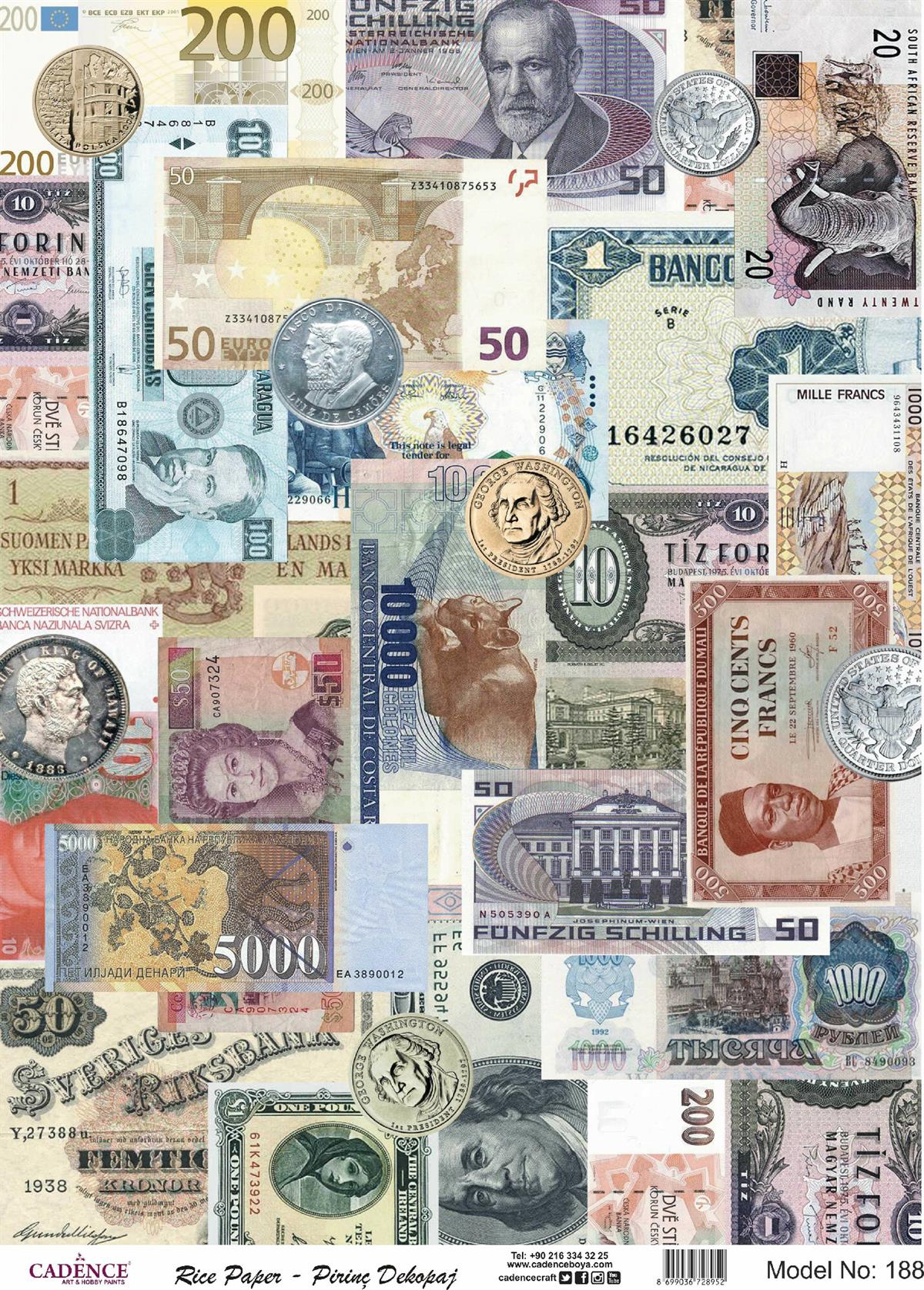 Рисовая бумага Cadence, модель 188, 30x42