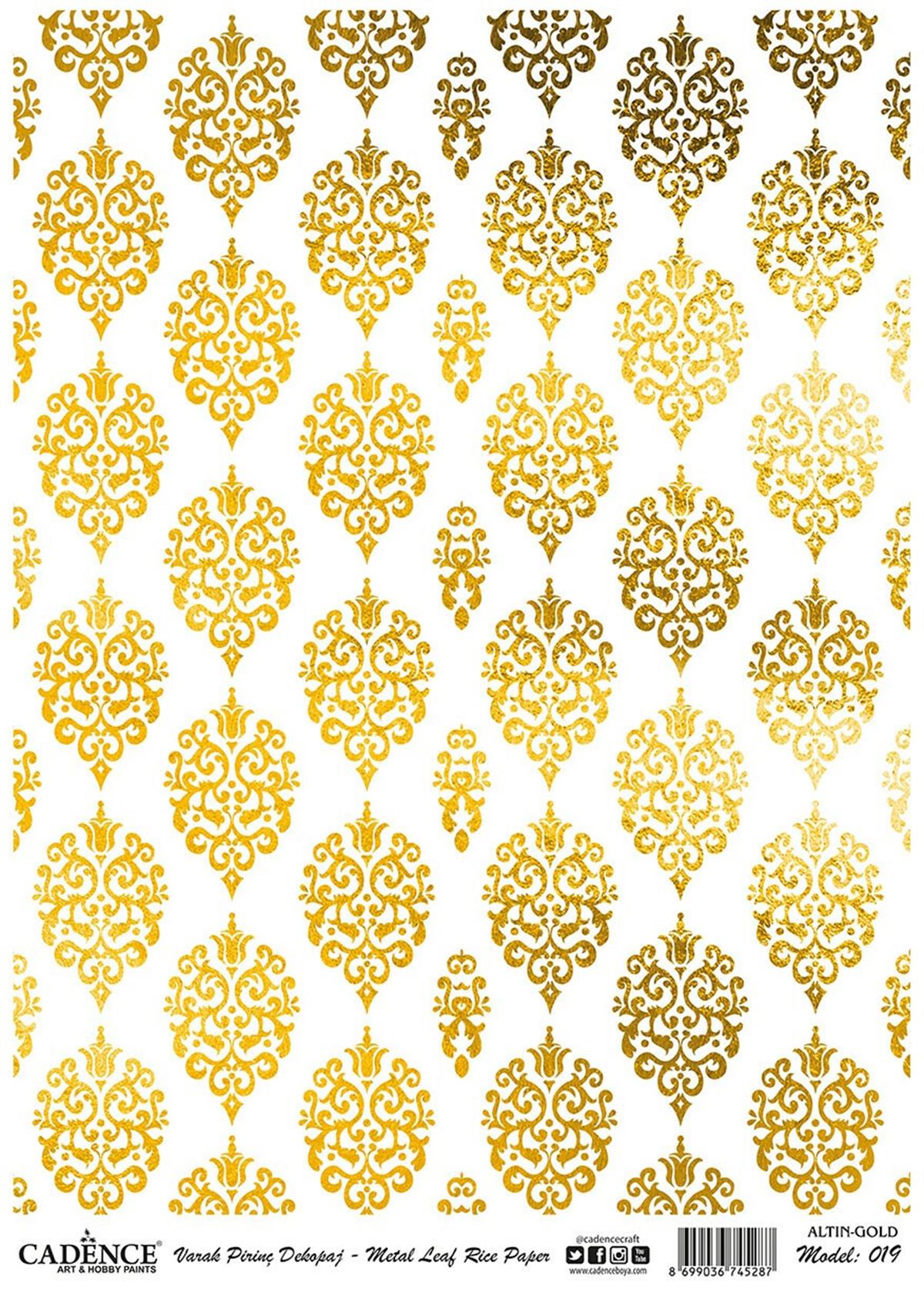 ديكوباج نحاسي ذهبي موديل 19 30x42