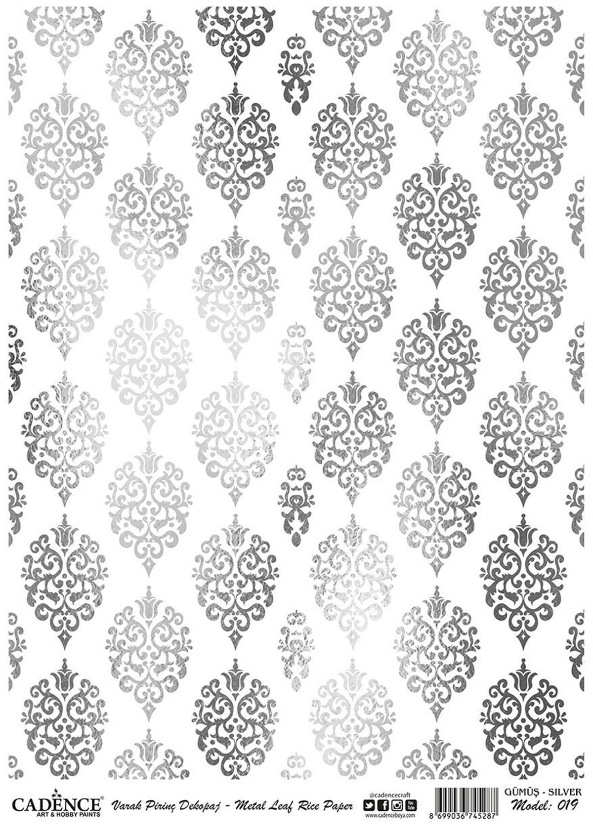 ديكوباج نحاس فضي كادينس موديل 19 30x42