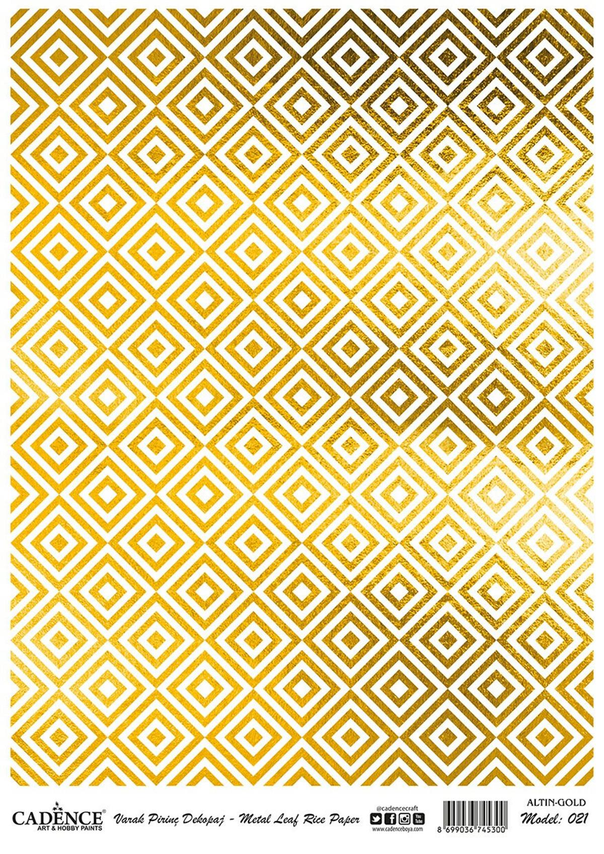 ديكوباج نحاسي ذهبي موديل 21 30x42