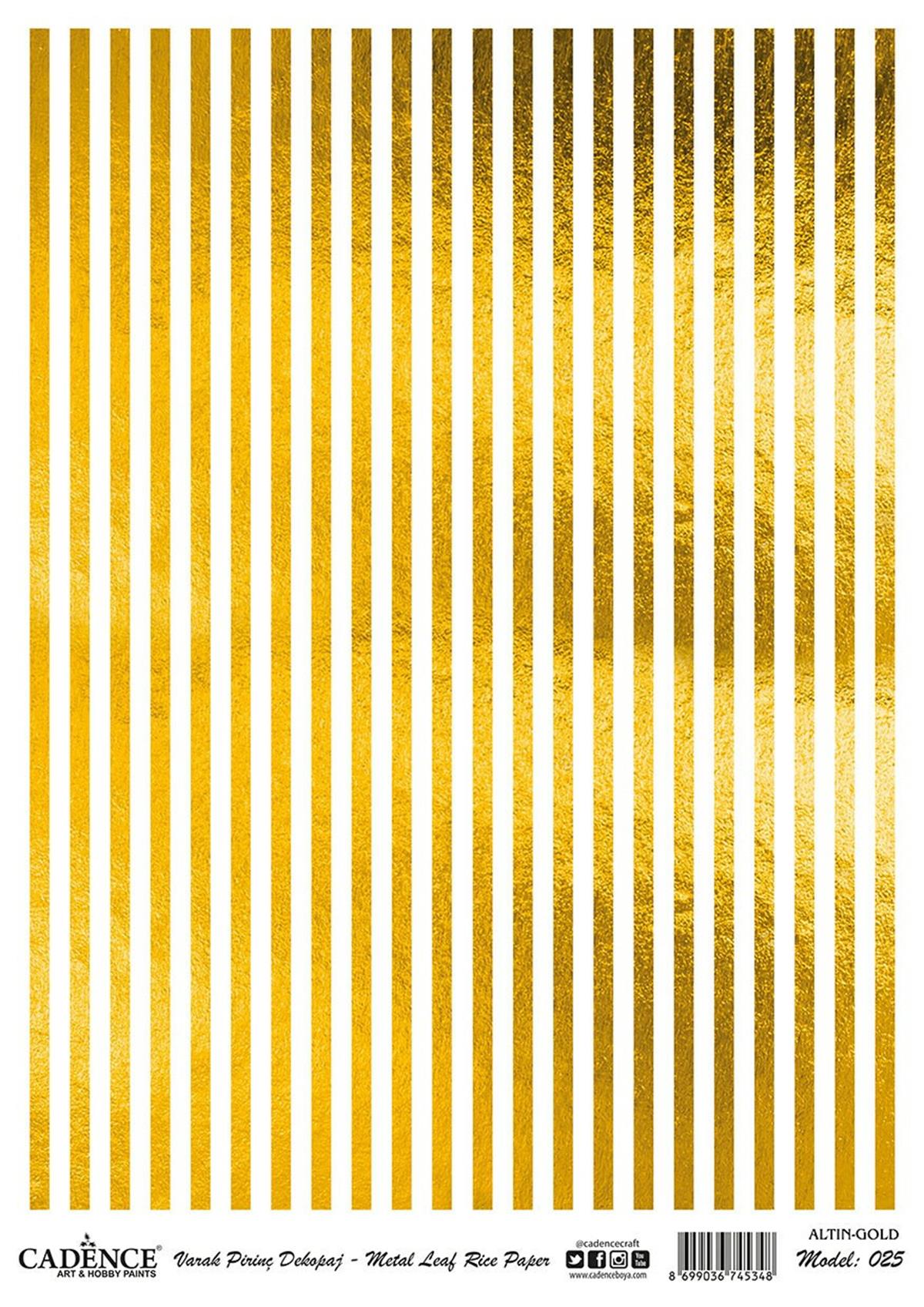 Cadence Фольга Золото Латунь Декупаж Модель 25 30х42