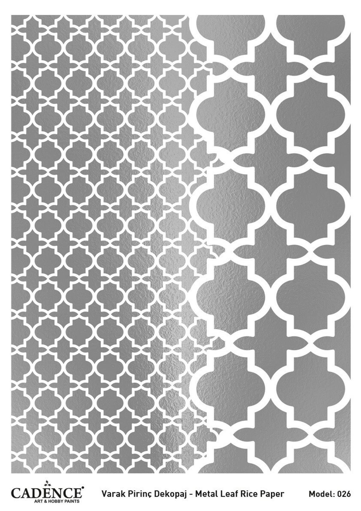 ديكوباج نحاس فضي كادينس موديل 26 30x42