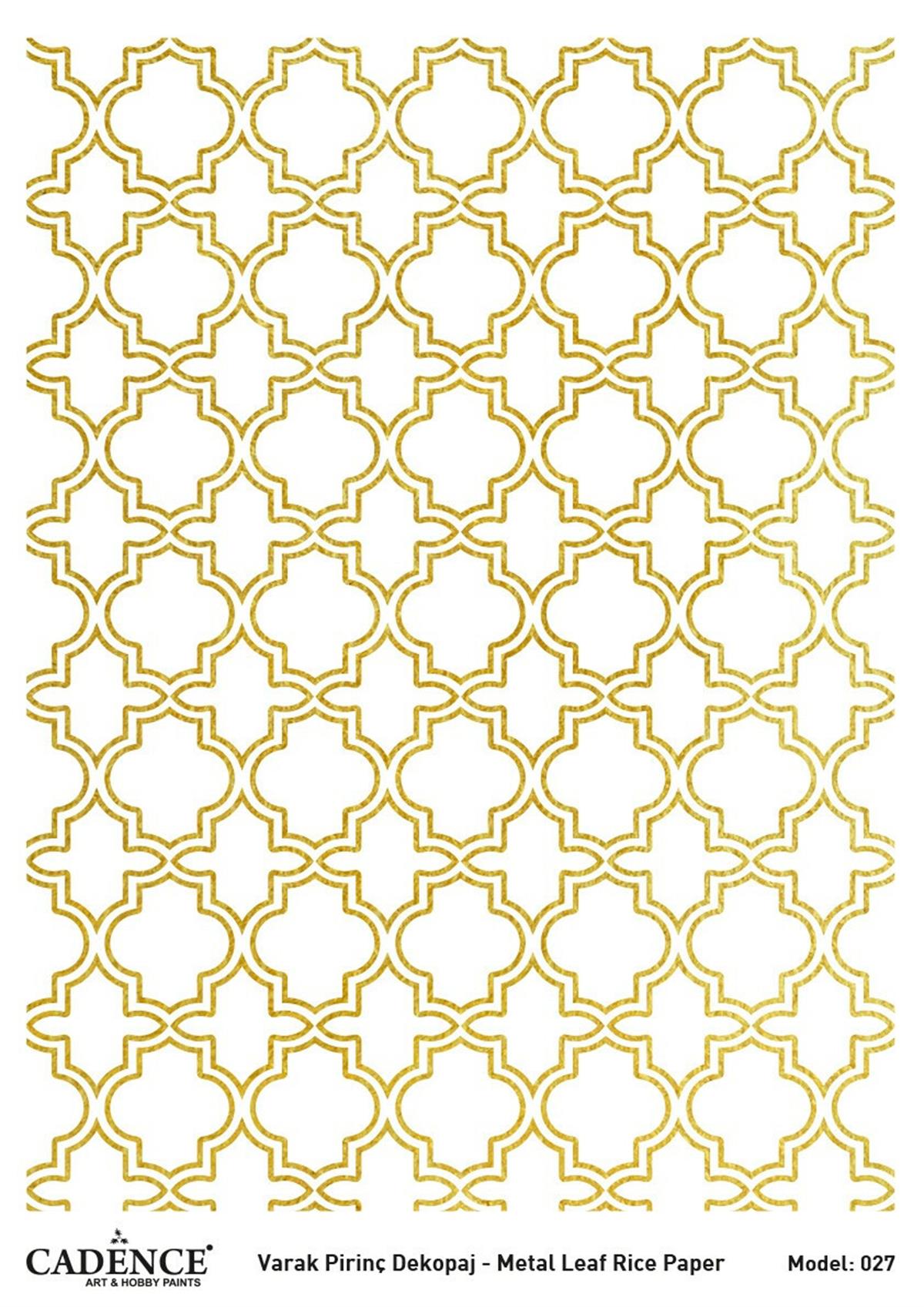 ديكوباج نحاس ذهبي كادينس موديل 27 30x42