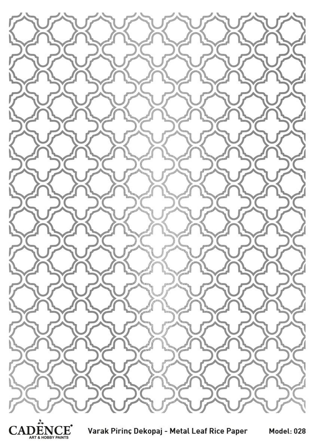 ديكوباج نحاس فضي كادينس موديل 28 30x42