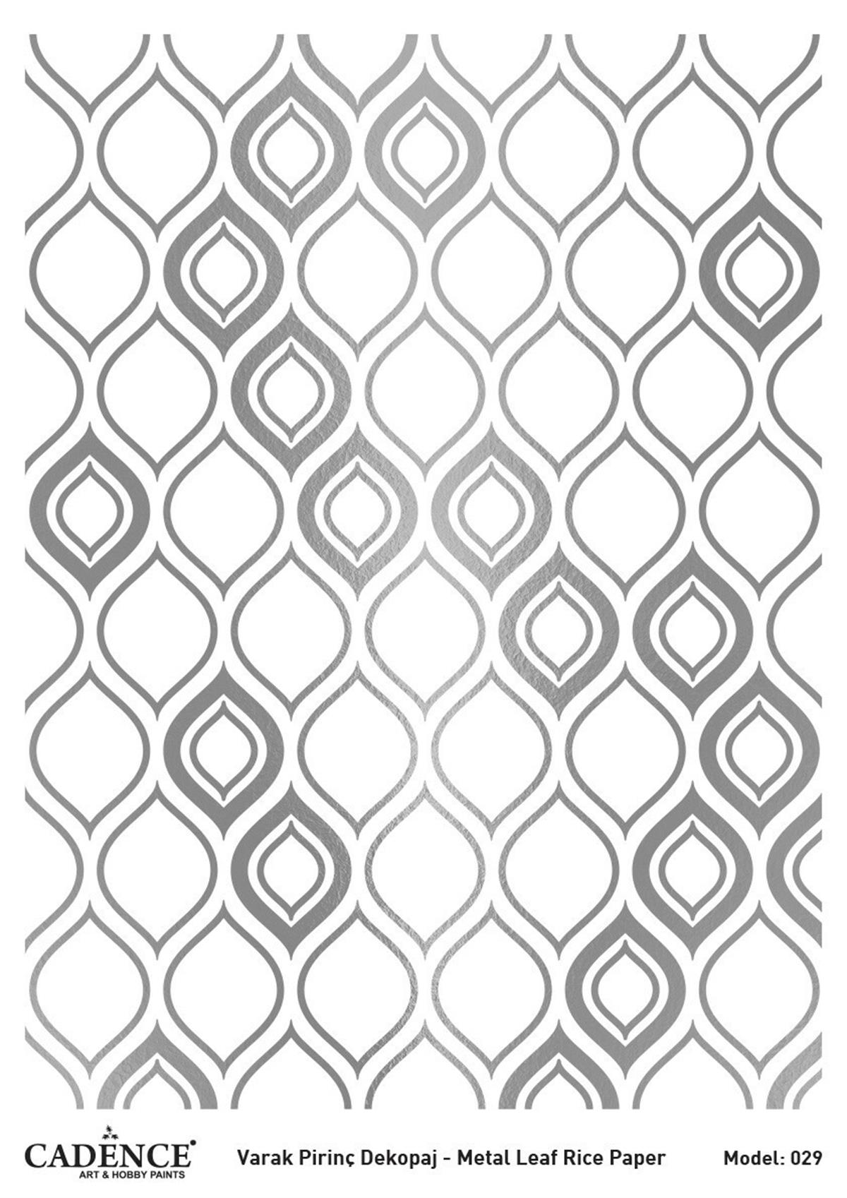 ديكوباج نحاس فضي كادينس موديل 29 30x42