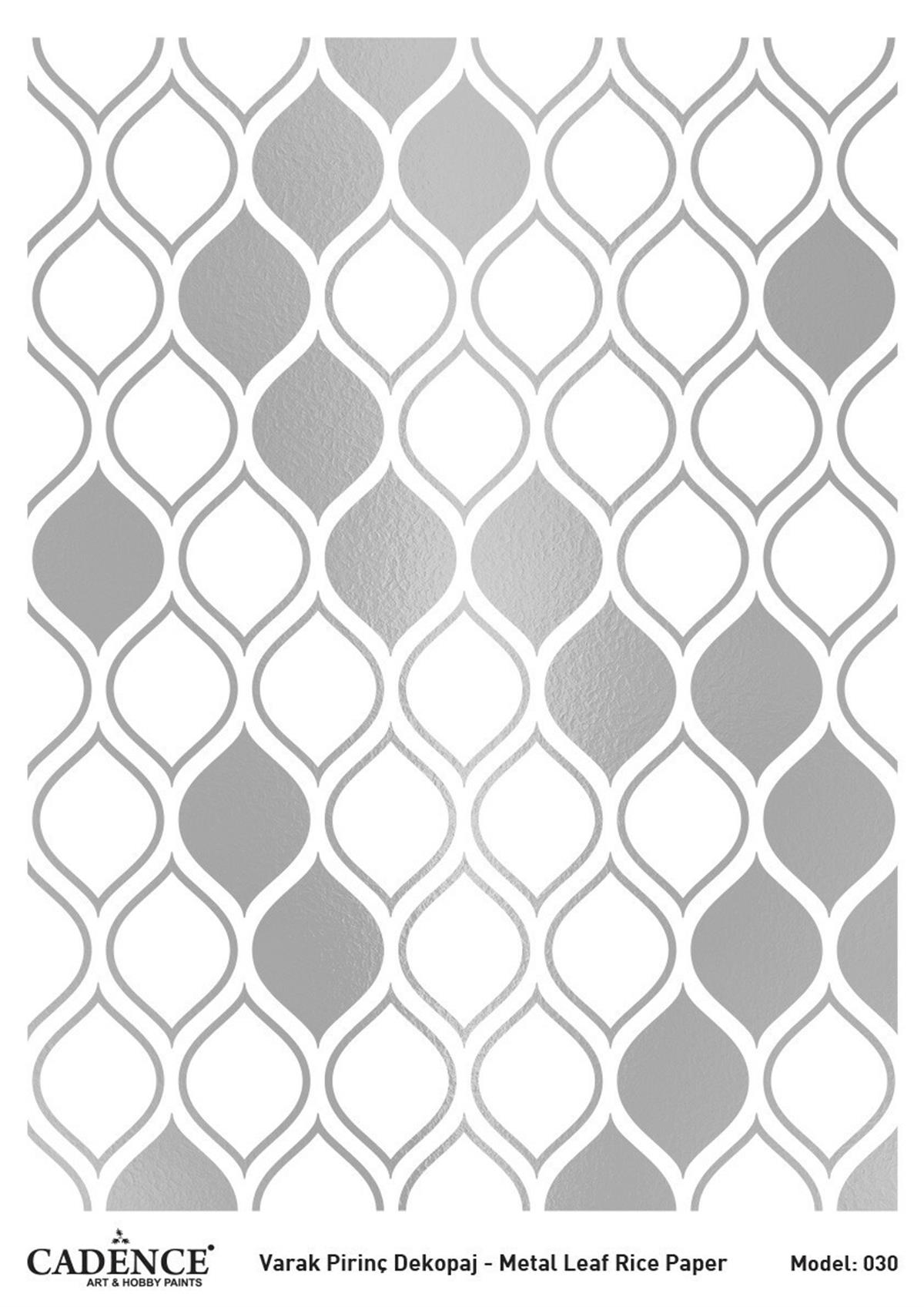 ديكوباج نحاس فضي كادينس موديل 30 30x42