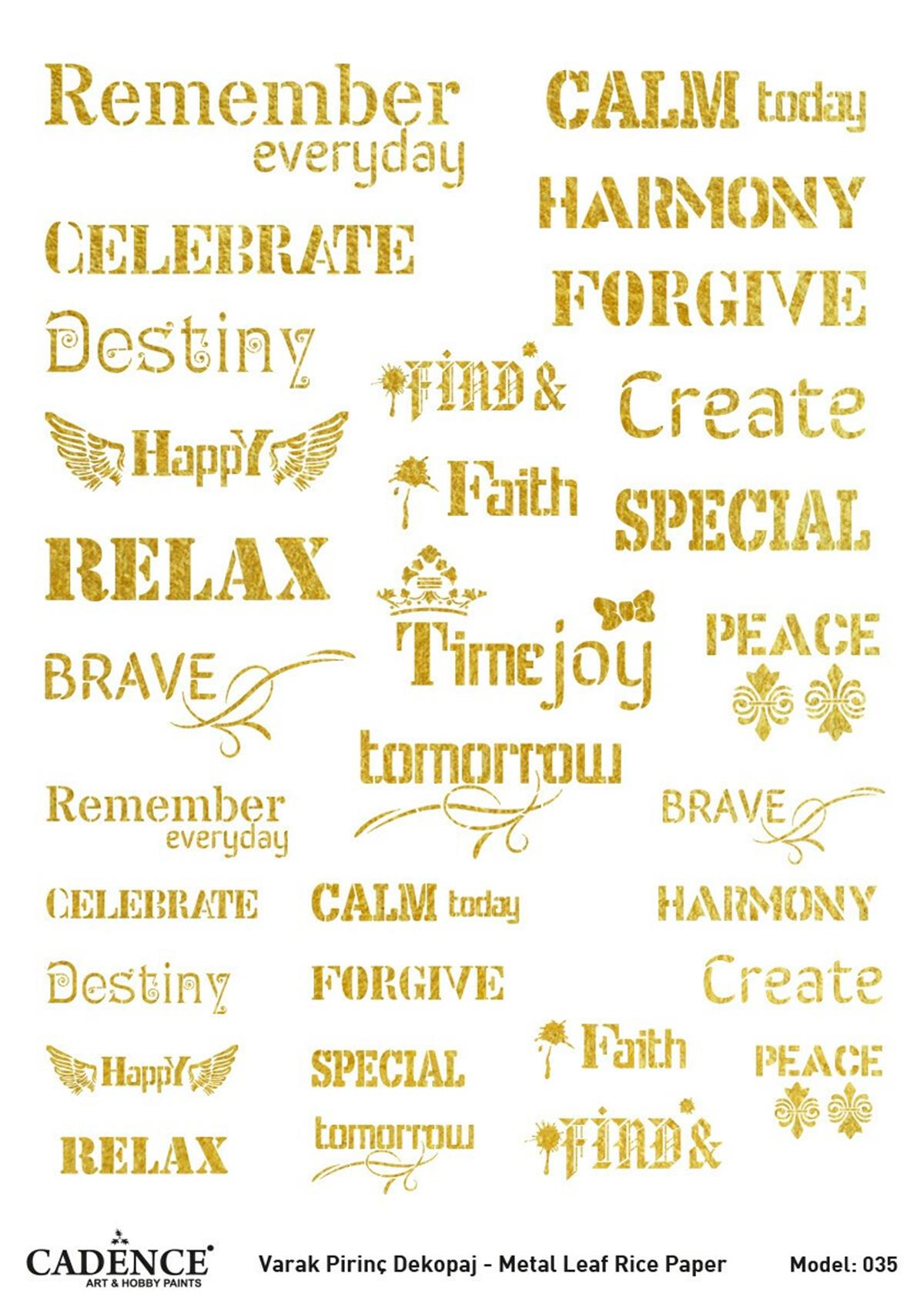 ديكوباج نحاسي ذهبي موديل 35 30x42