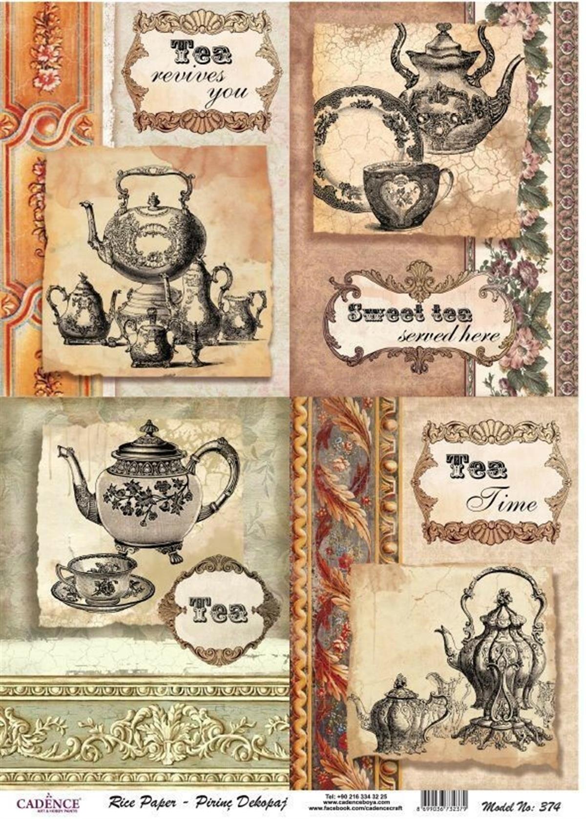 Рисовая бумага Cadence Модель 374 30x42