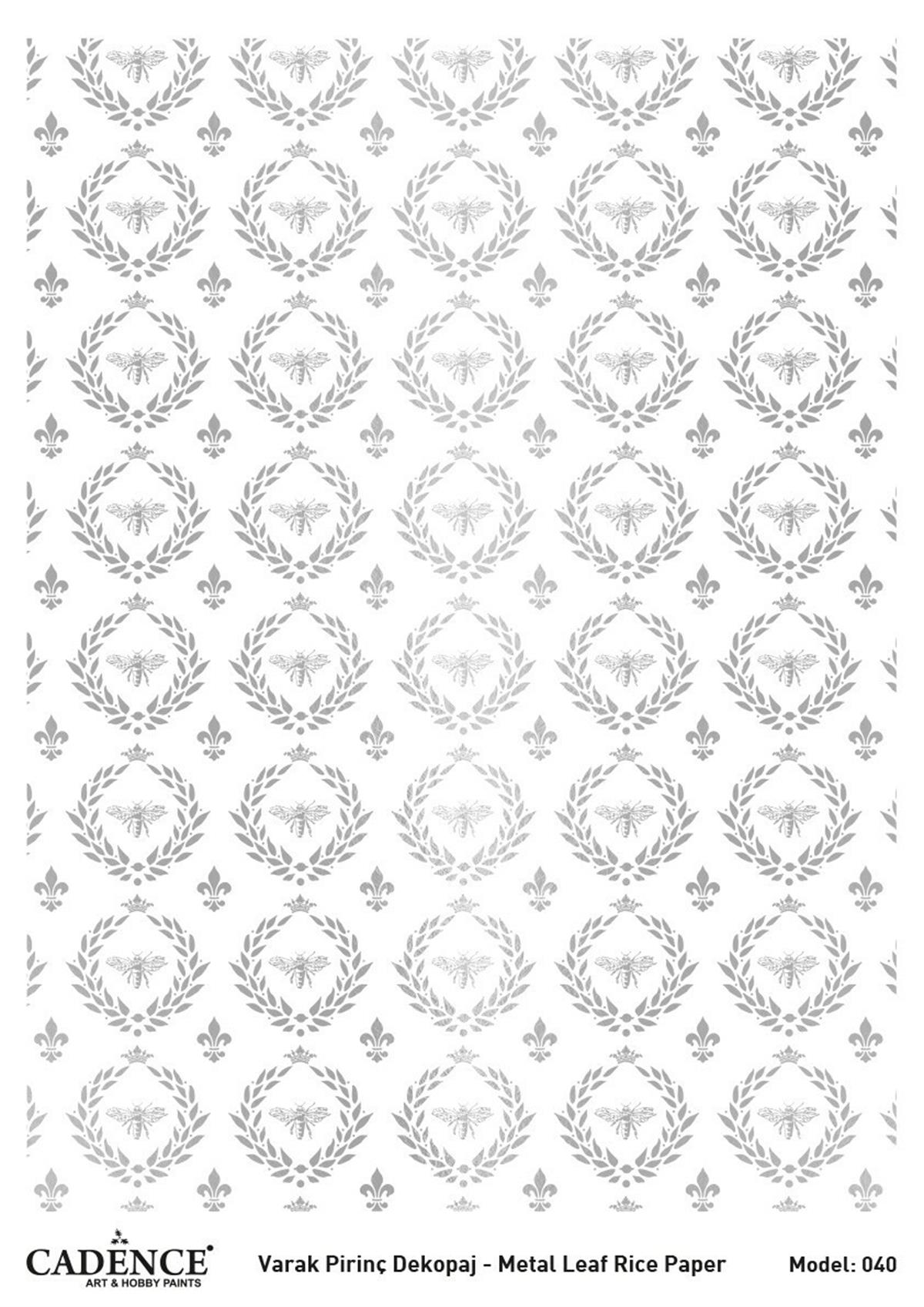 ديكوباج نحاس فضي كادينس موديل 40 30x42