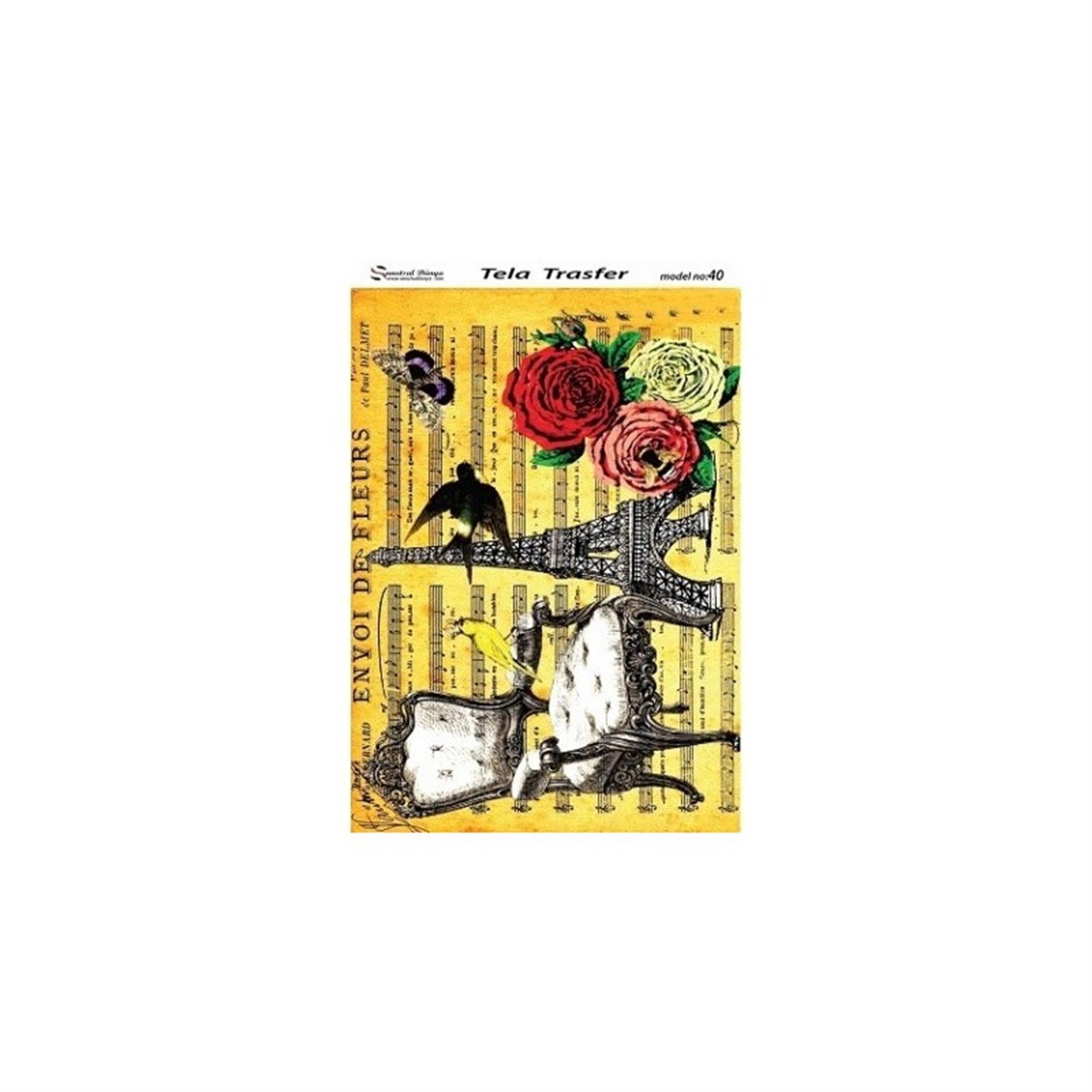 Модель 40 - Флизелиновый трансфер 30x42