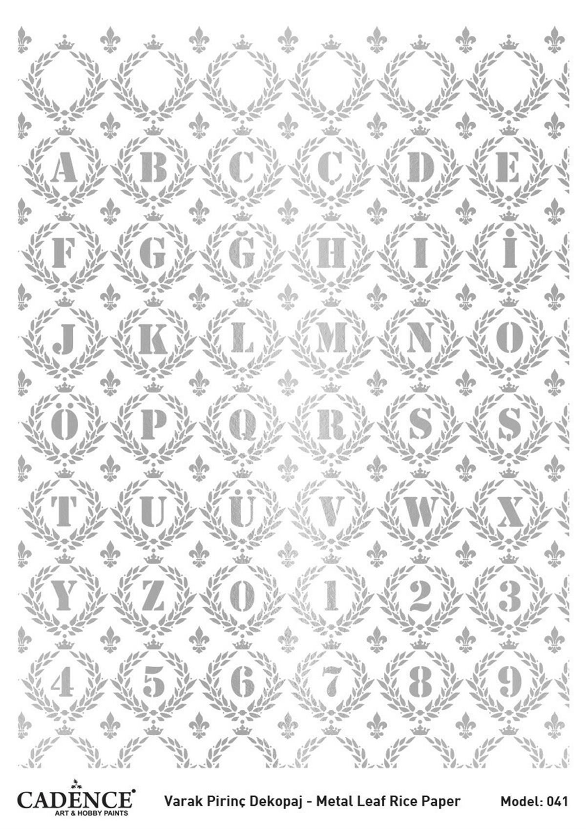 ديكوباج نحاس فضي كادينس موديل 41 30x42