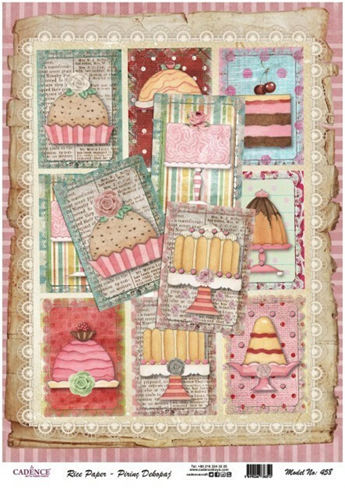 Рисовая бумага Cadence, модель 458, 30x42