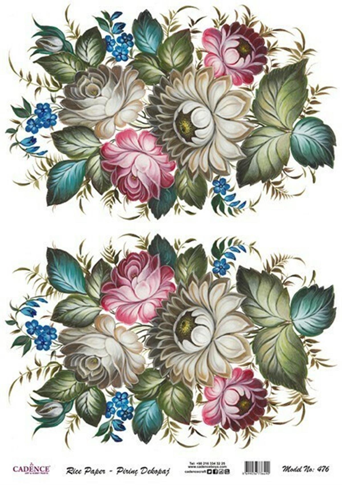 إيقاع ورق الأرز موديل 476 30x42