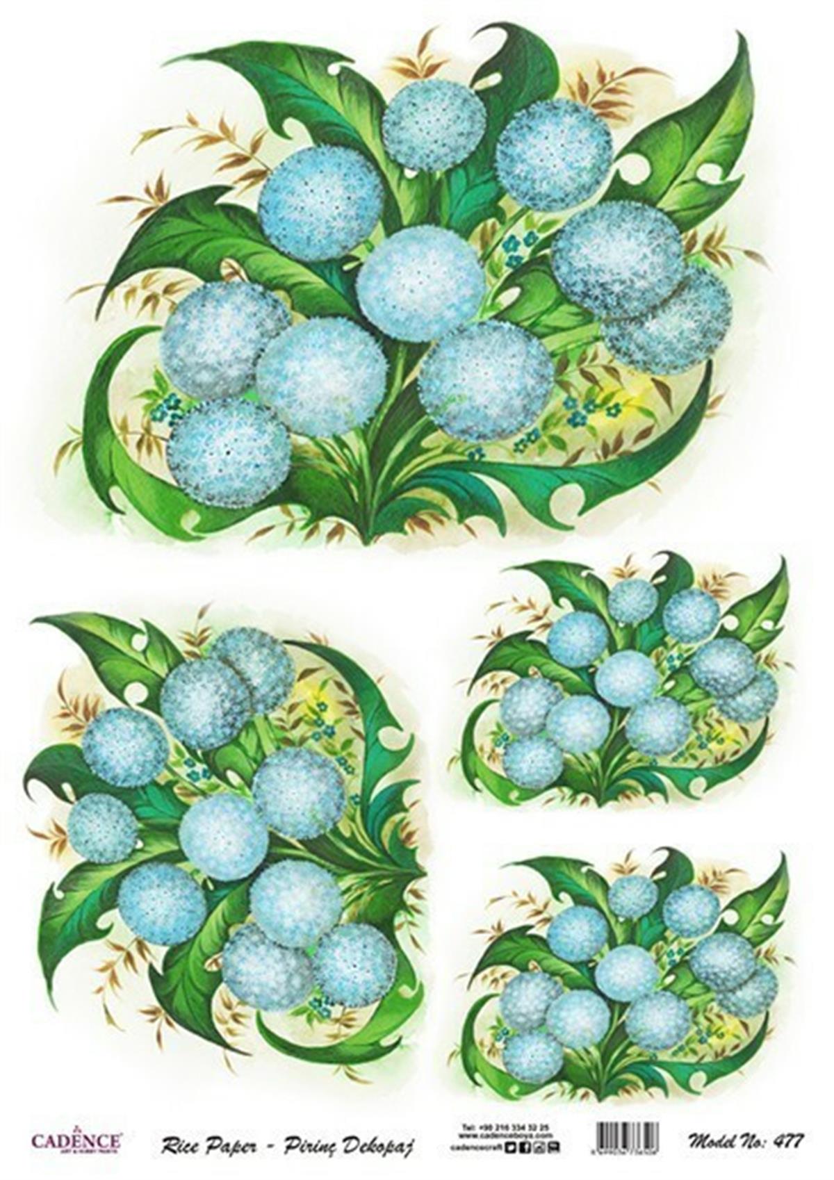 إيقاع ورق الأرز موديل 477 30x42