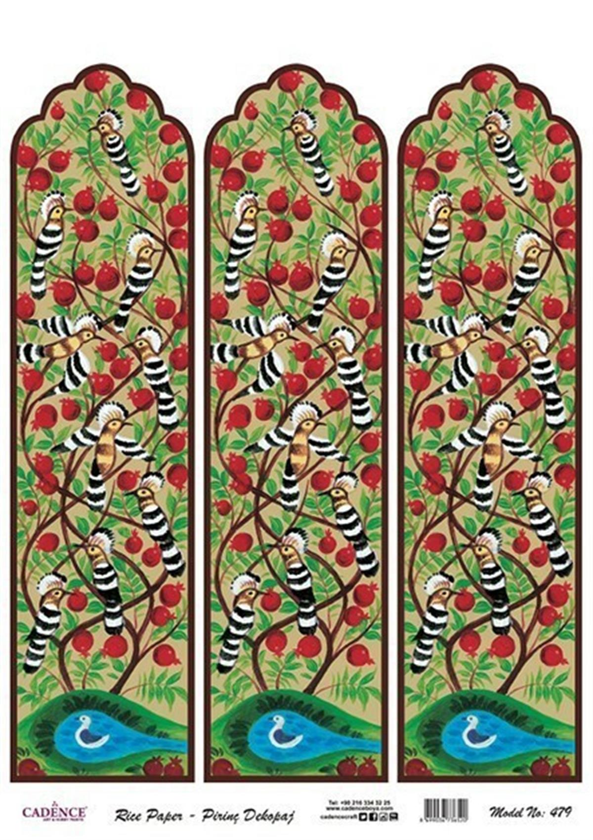 إيقاع ورق الأرز موديل 479 30x42