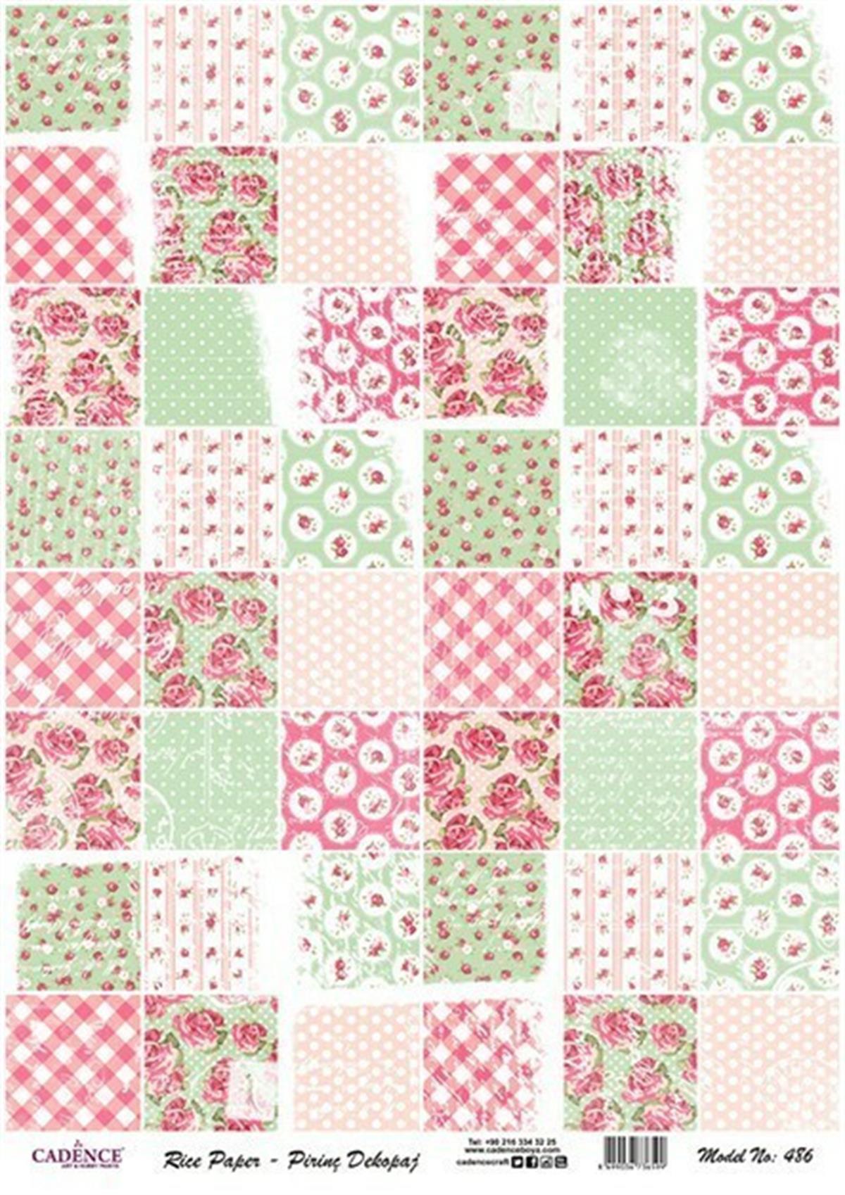 إيقاع ورق الأرز موديل 486 30x42